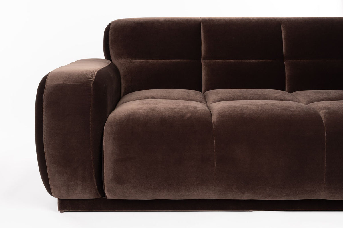 Sofa 6-osobowa HAZEL brązowy prawostronny – ujęcie 5