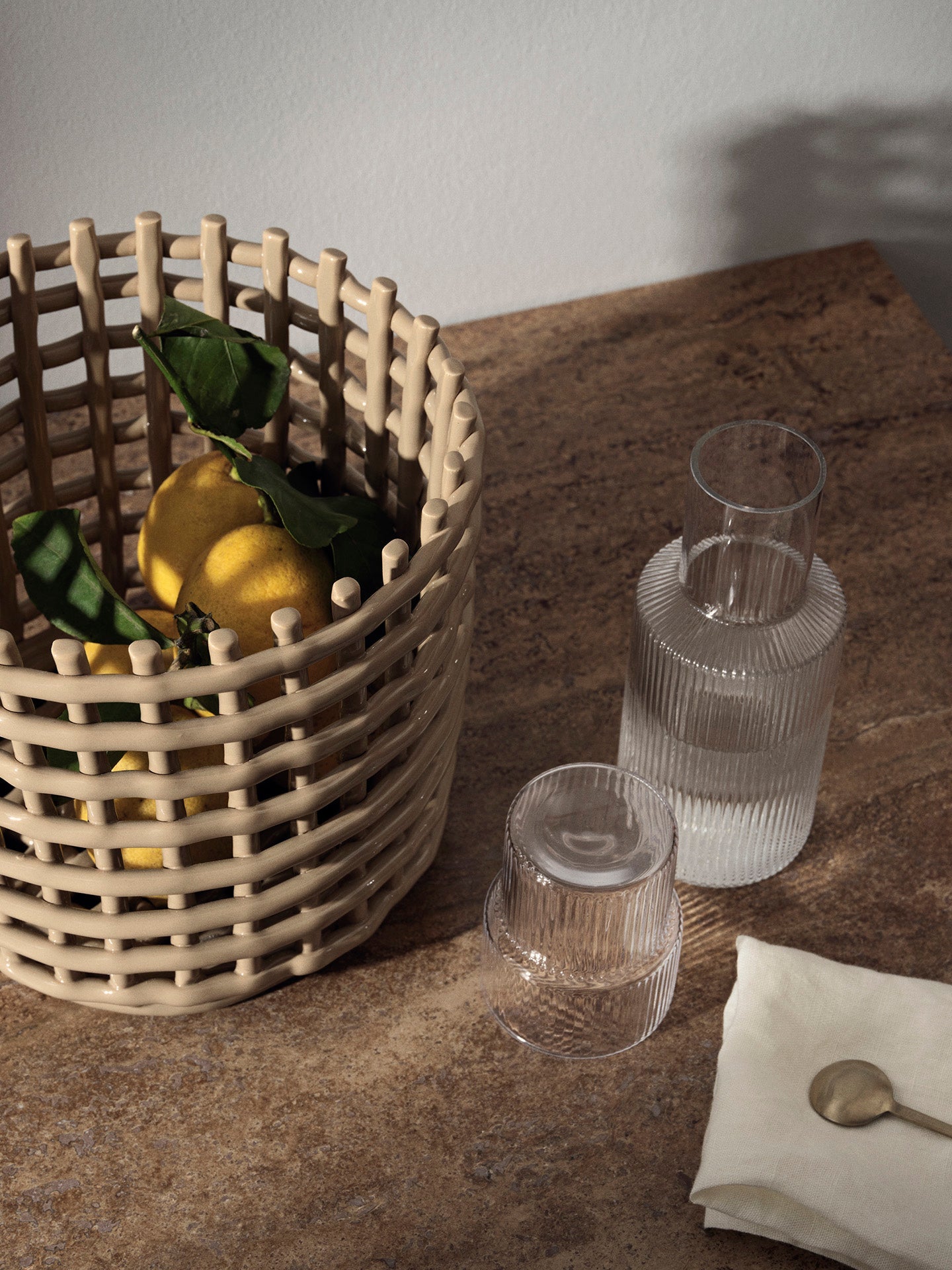 RIPPLE glass set hand-blown glass