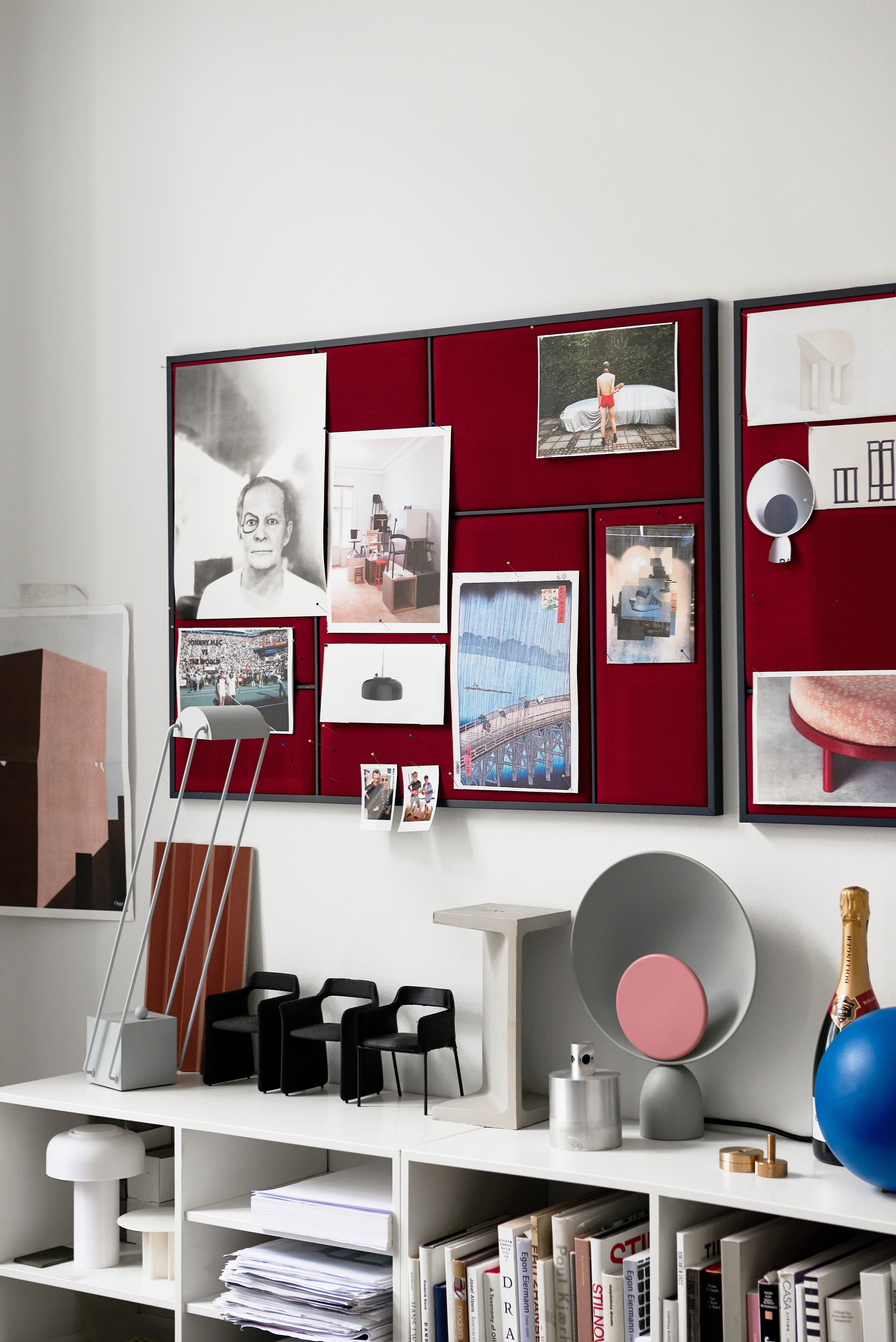 Tischlampe BLOOPER blau mit rosa