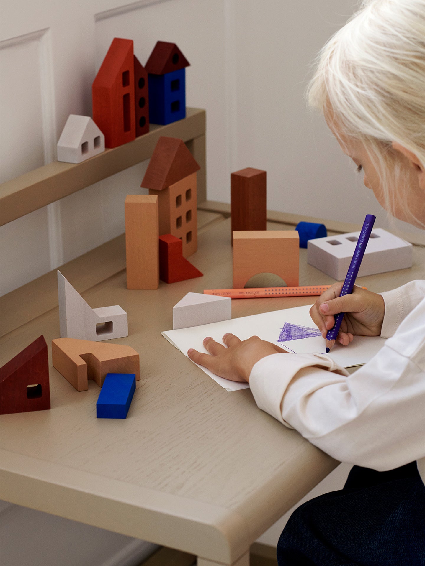 Kinderschreibtisch LITTLE ARCHITECT beige