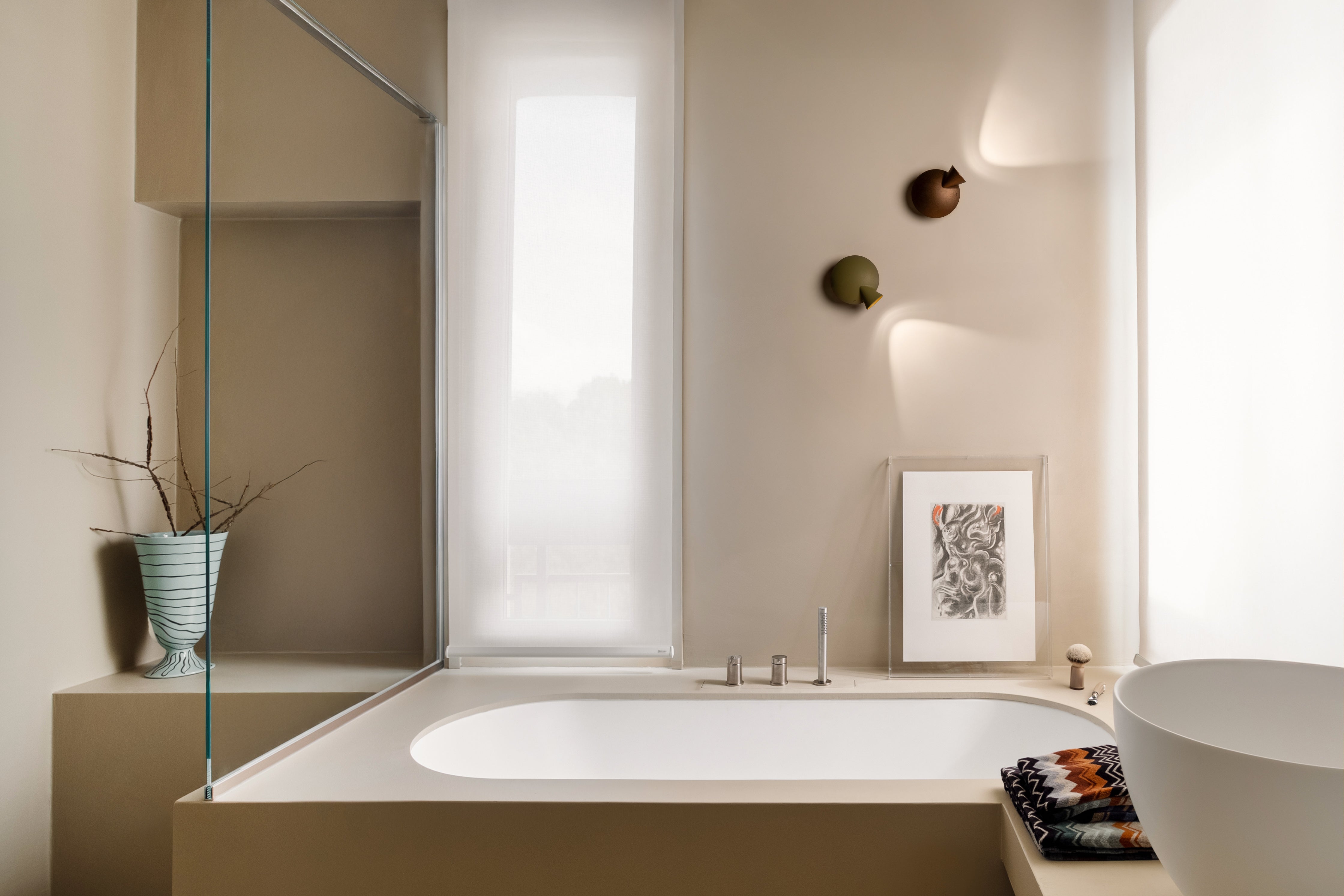 TORTUGA Wall Lamp in Brown