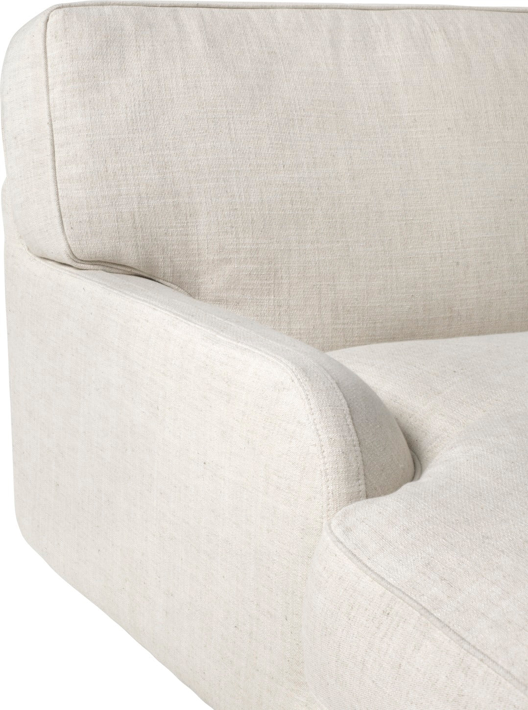 2-seater Sofa FLANEUR upholstered with a brass base