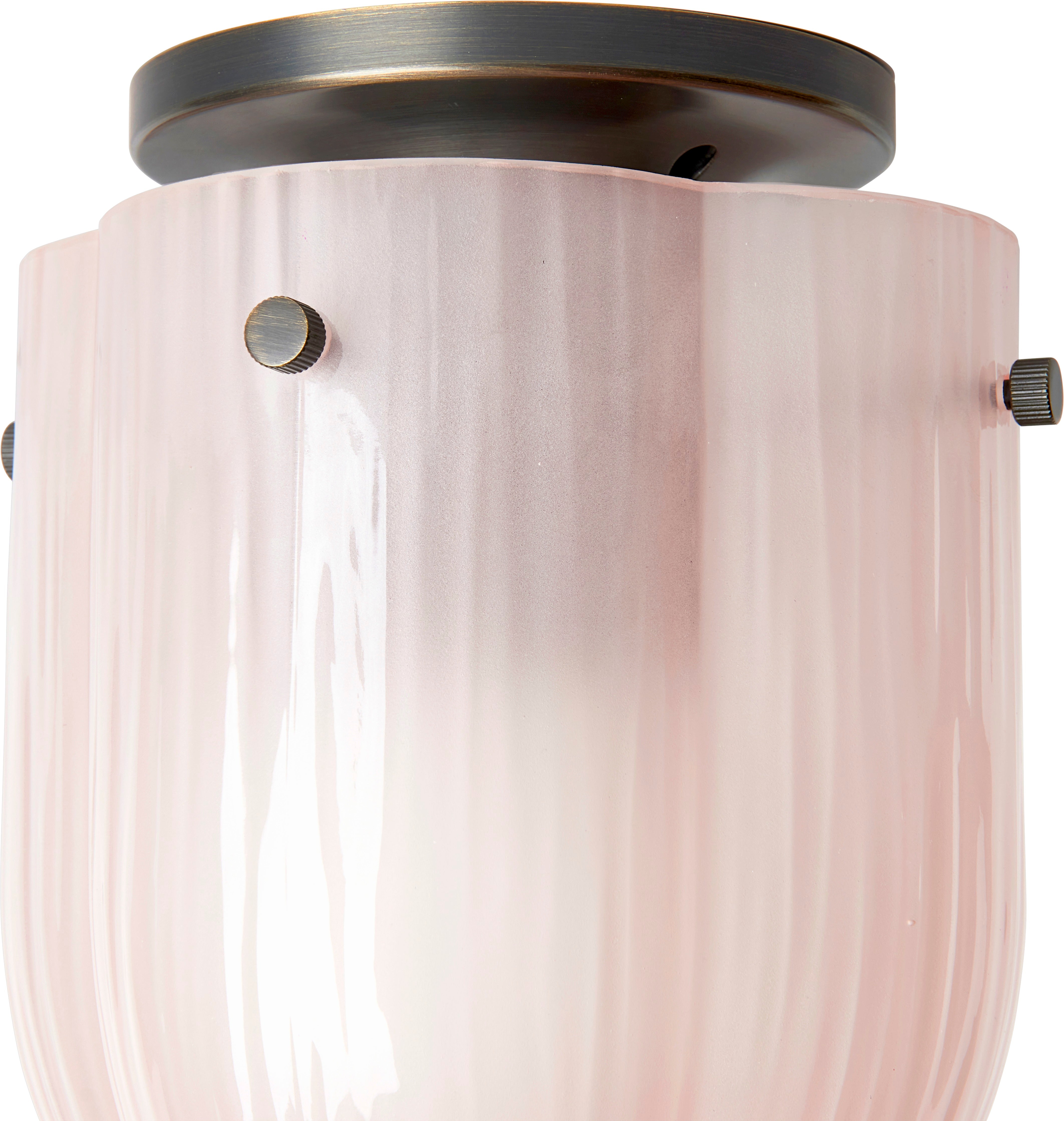 SEINE ceiling lamp pink glass
