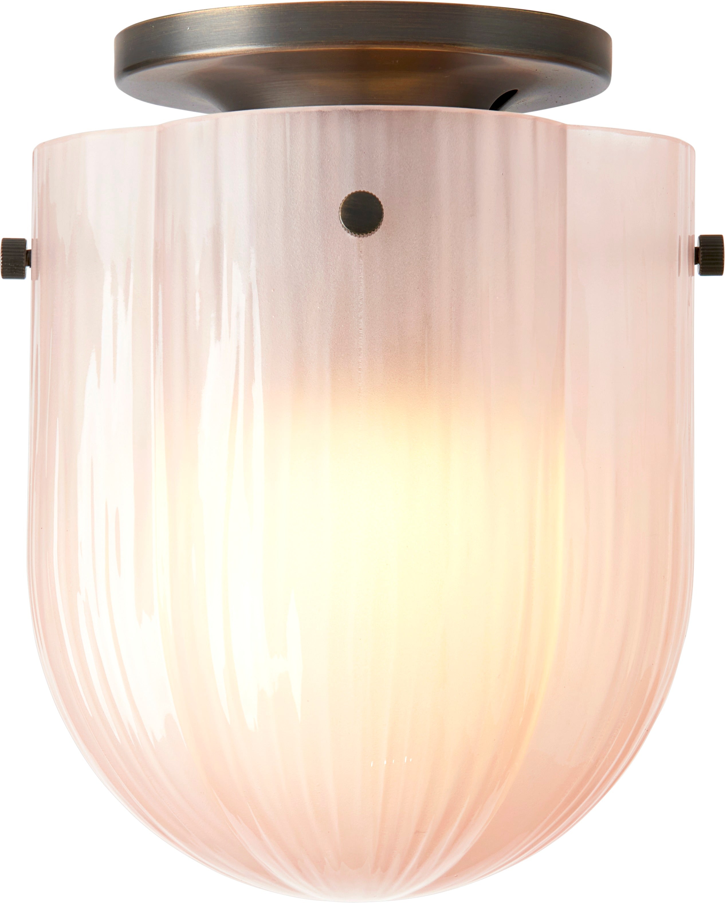 SEINE ceiling lamp pink glass