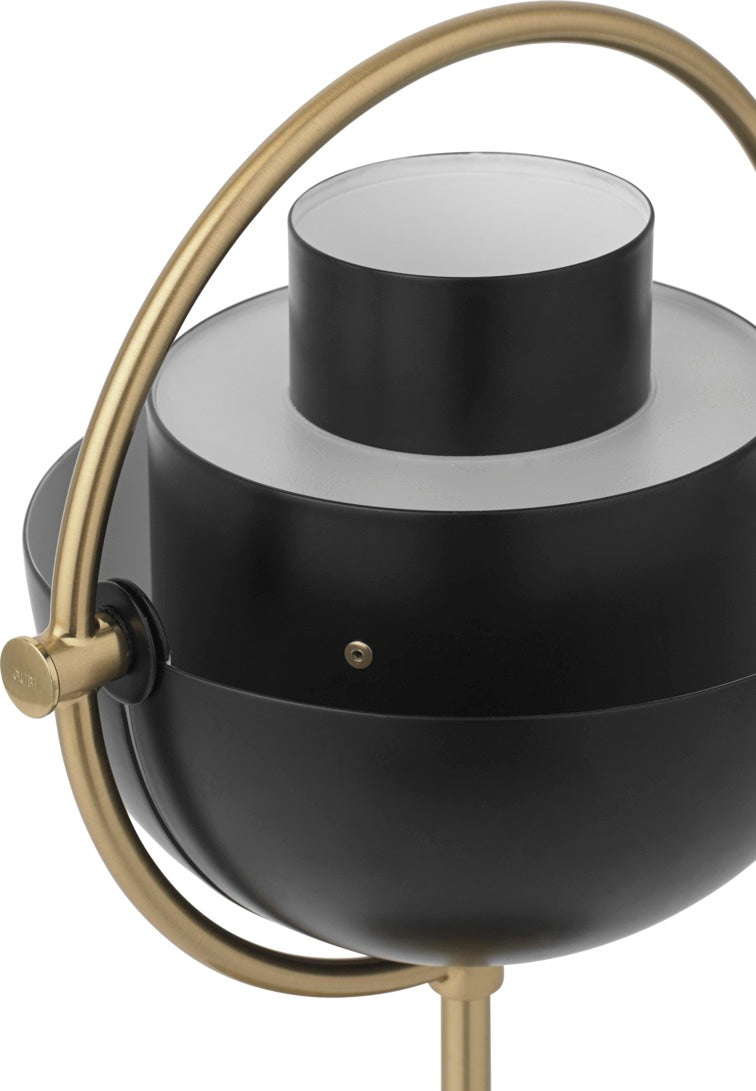 MULTI-LITE tragbare Lampe schwarz mit Messingsockel