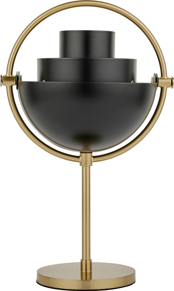 MULTI-LITE tragbare Lampe schwarz mit Messingsockel
