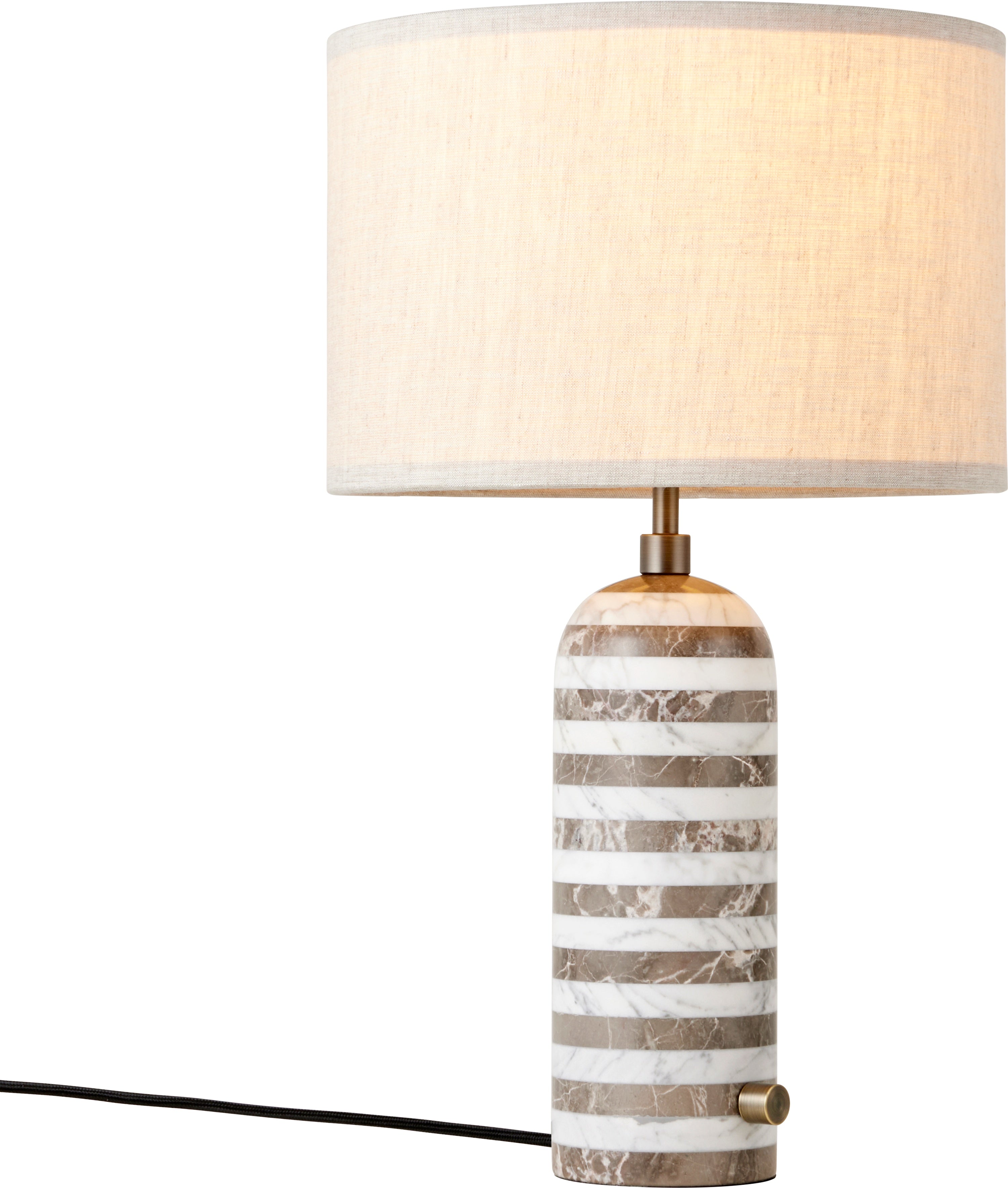 Tischlampe GRAVITY weiß mit Marmor