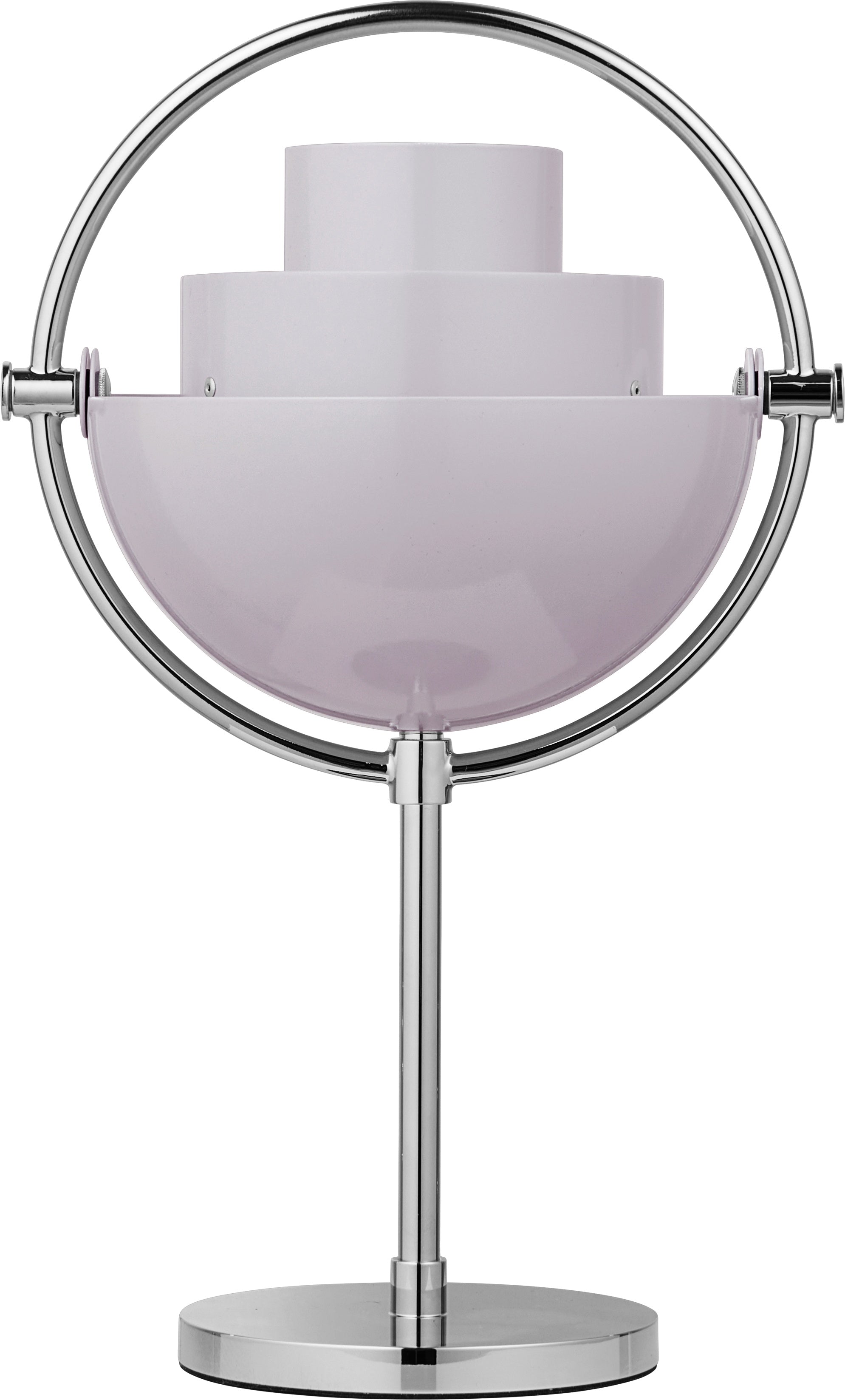 Tragbare Lampe MULTI-LITE lila mit Chromfuß