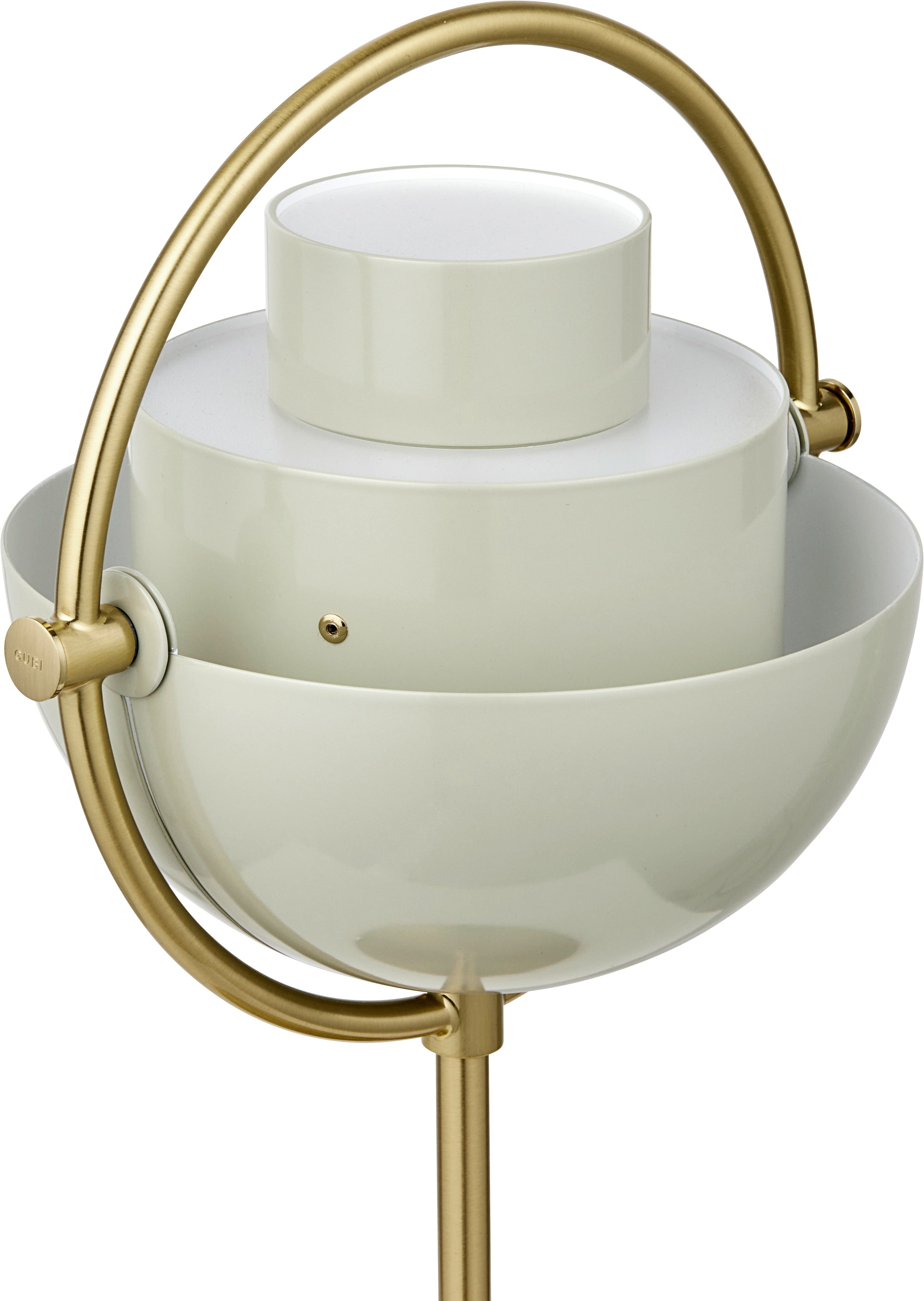 MULTI-LITE tragbare Lampe creme mit Messingsockel