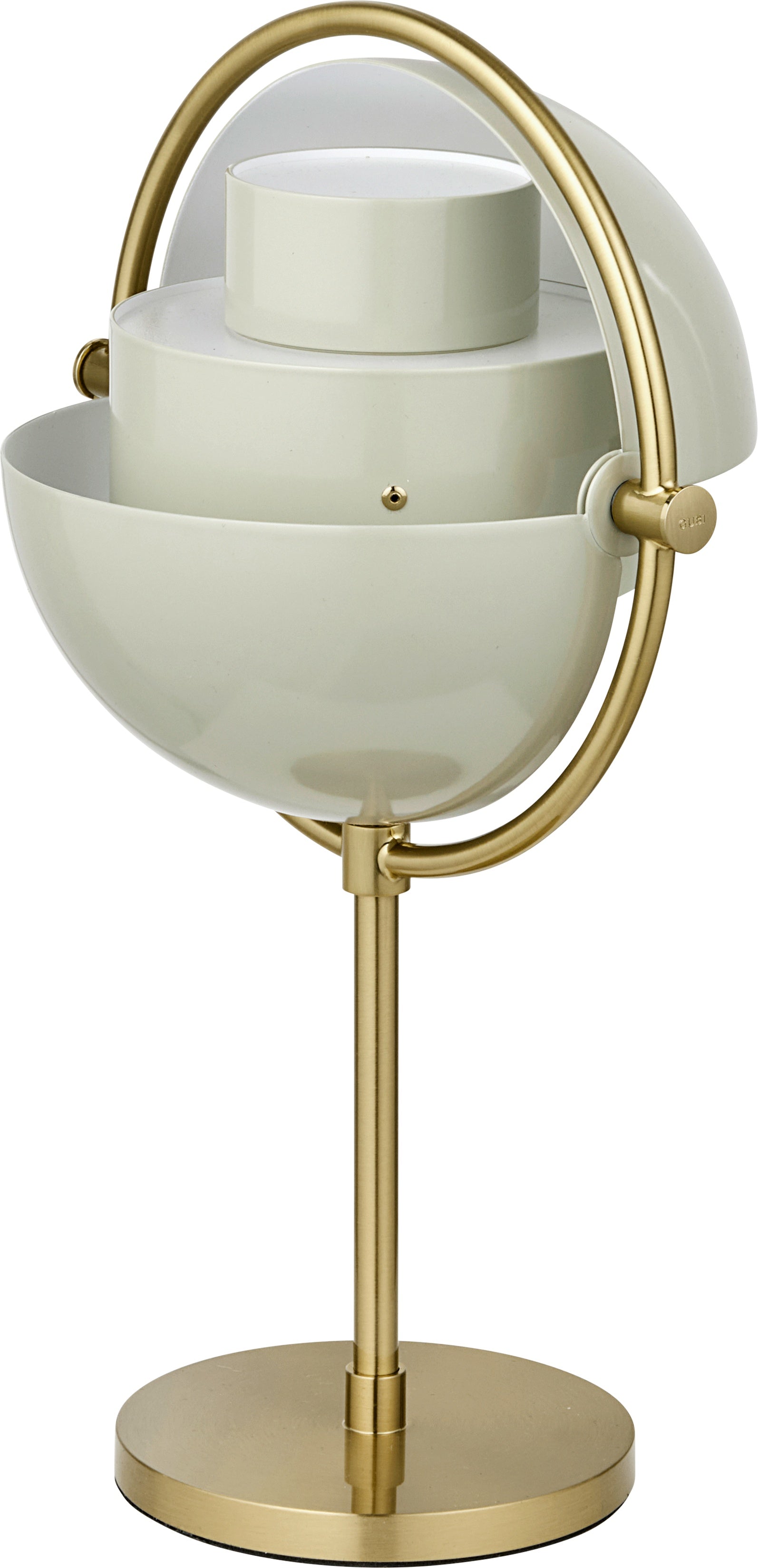 MULTI-LITE tragbare Lampe creme mit Messingsockel