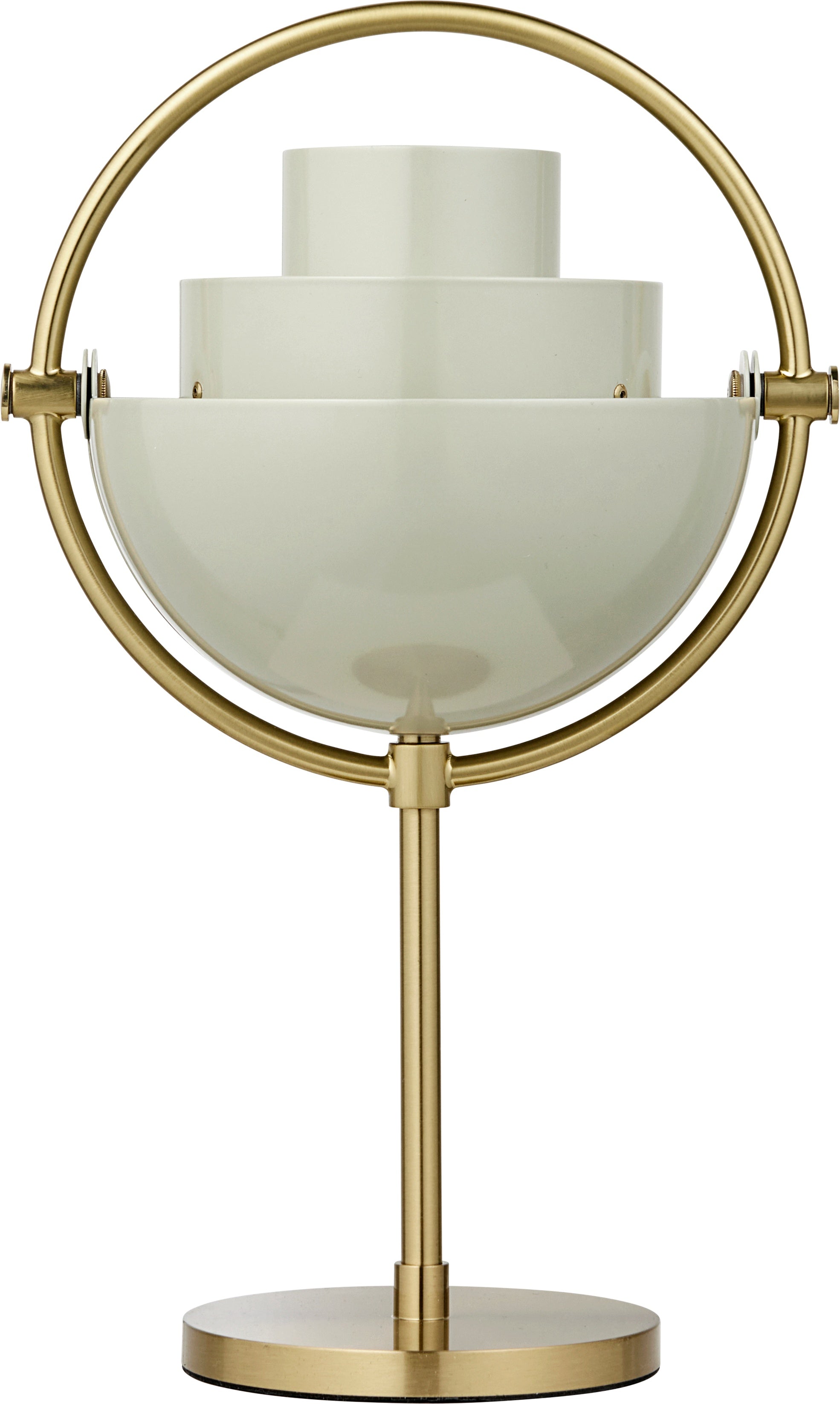 MULTI-LITE tragbare Lampe creme mit Messingsockel