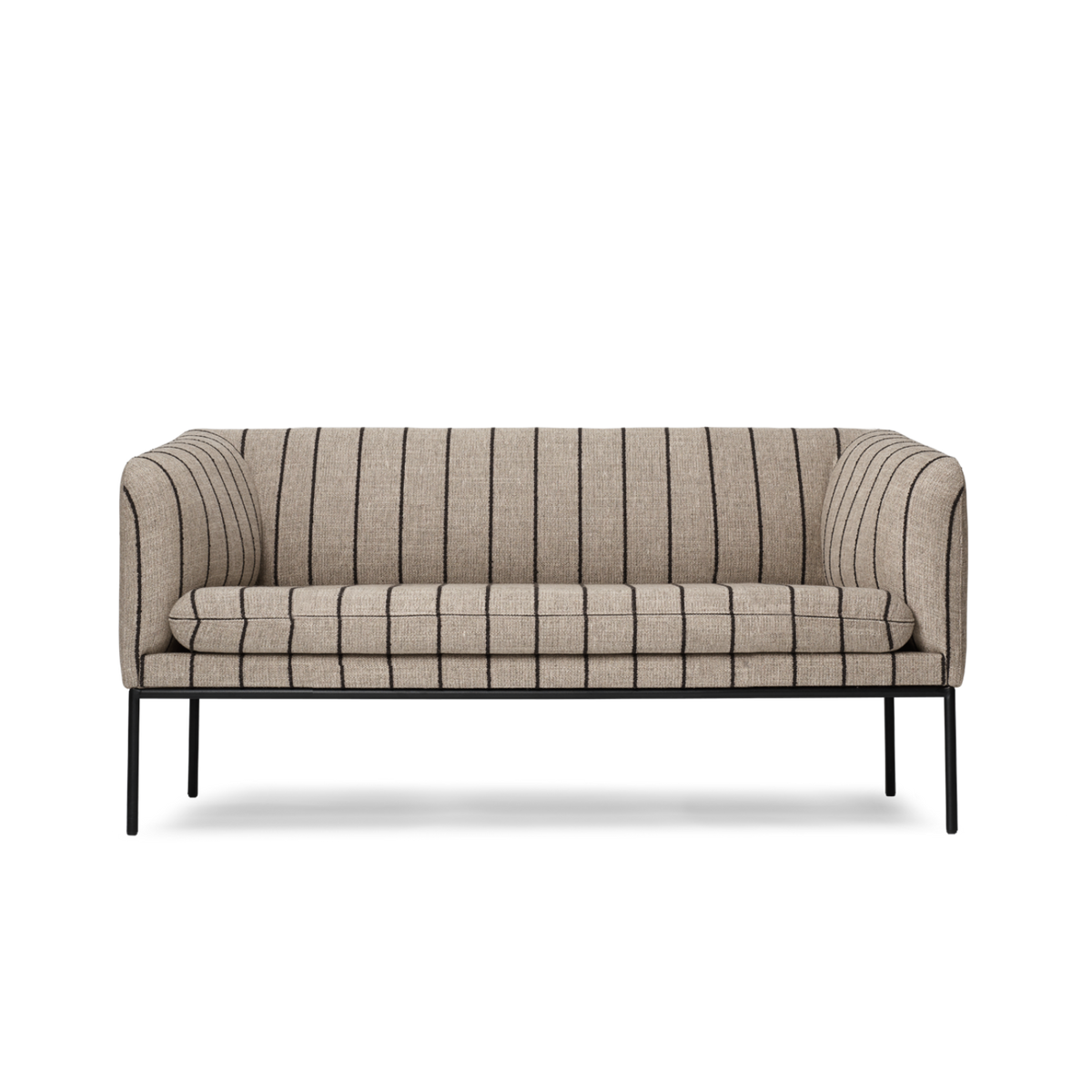 Sofa 2-osobowa TURN piaskowy z czarnym – ferm LIVING