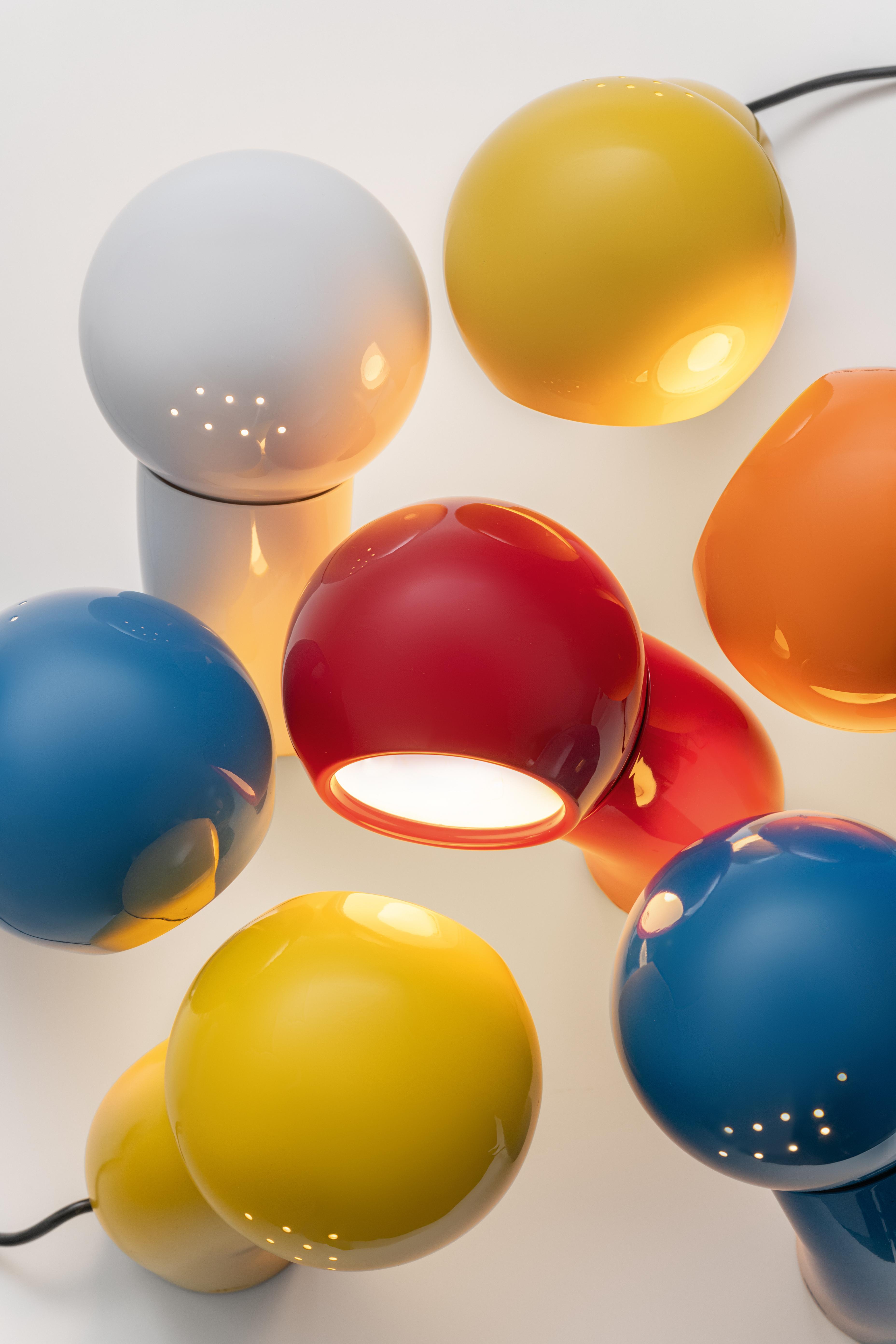 Lampa stołowa PALLINO połyskujący niebieski