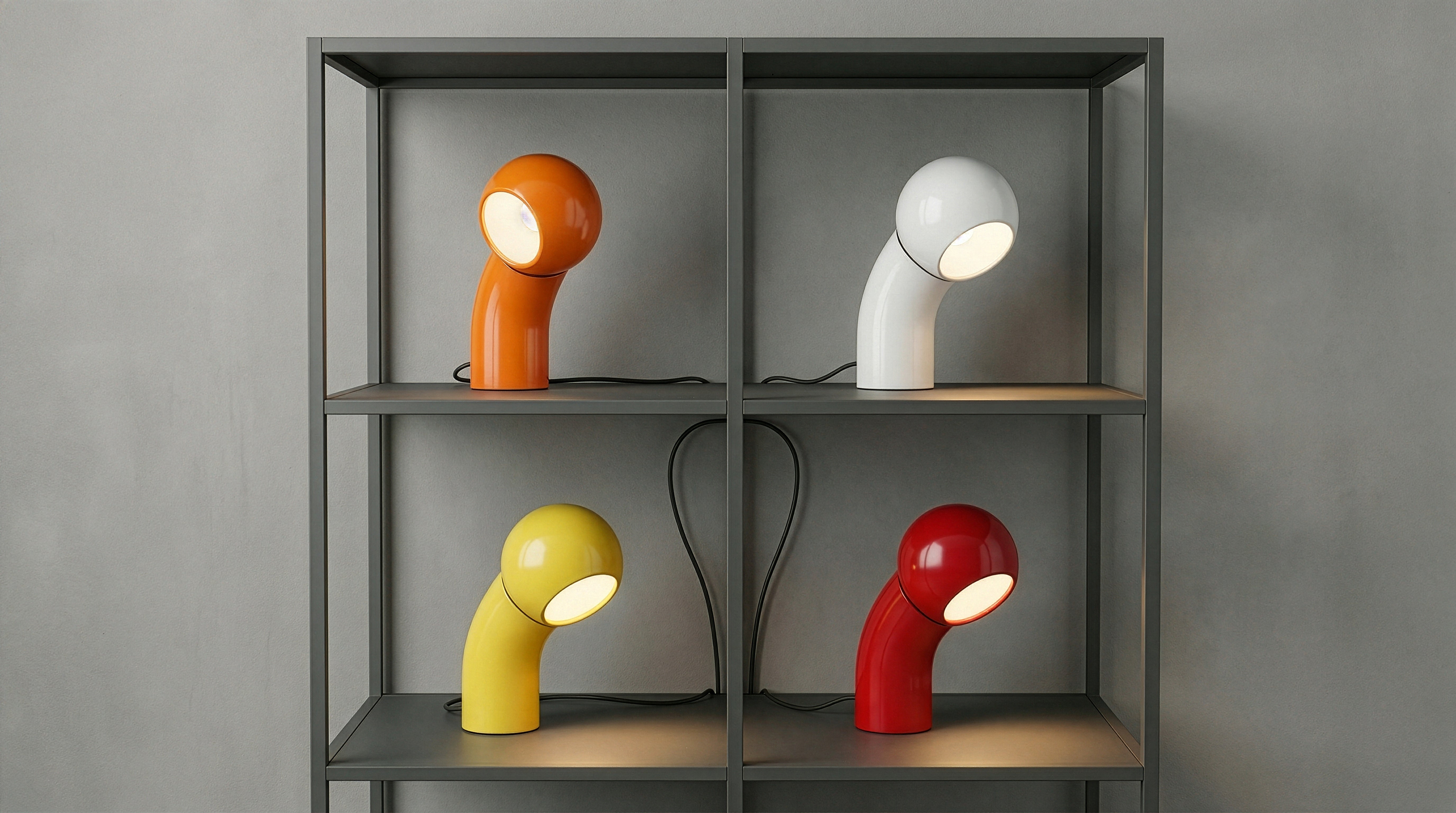 Lampa stołowa PALLINO połyskujący niebieski