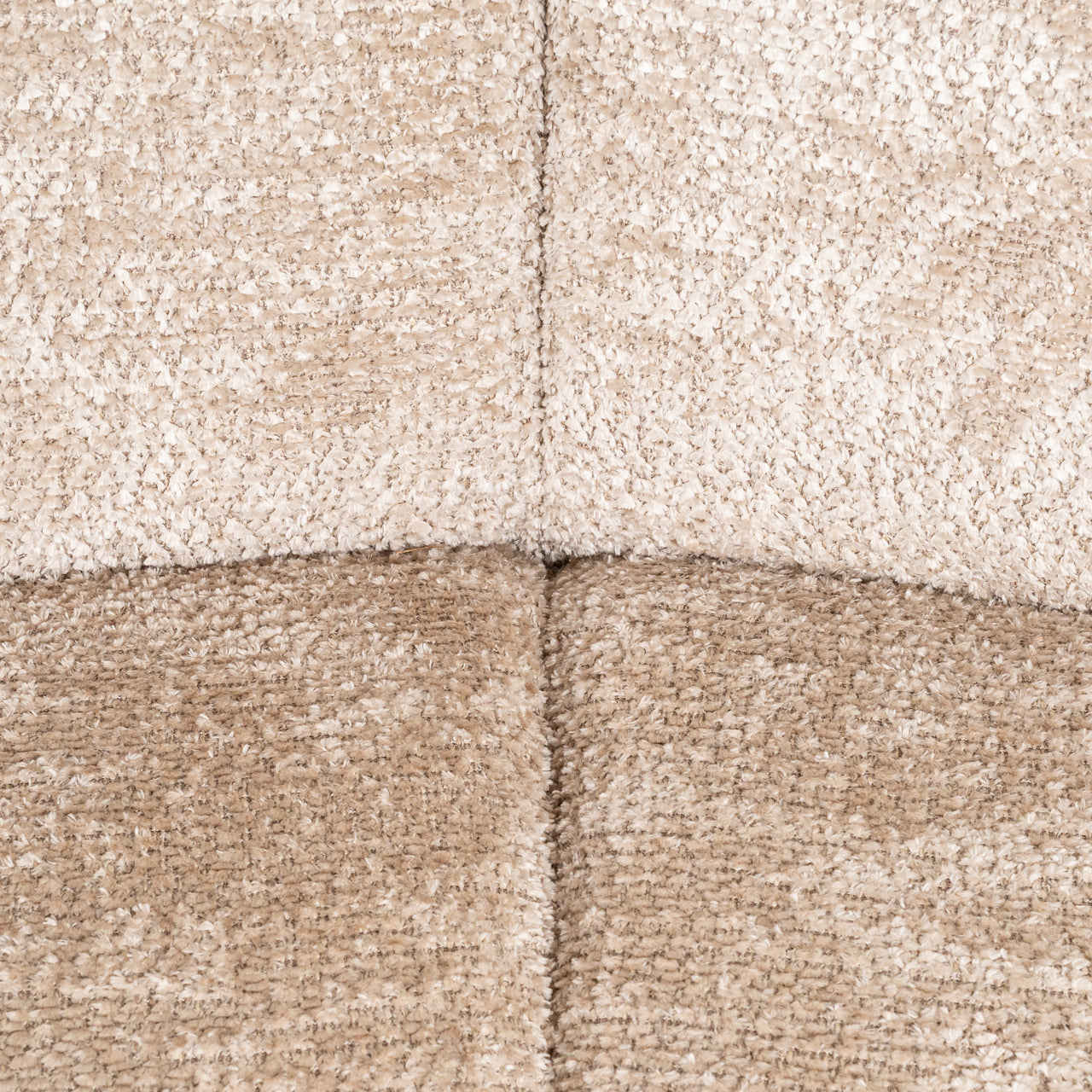 HILLPARK Corner Sofa - Rounded Beige Central Element