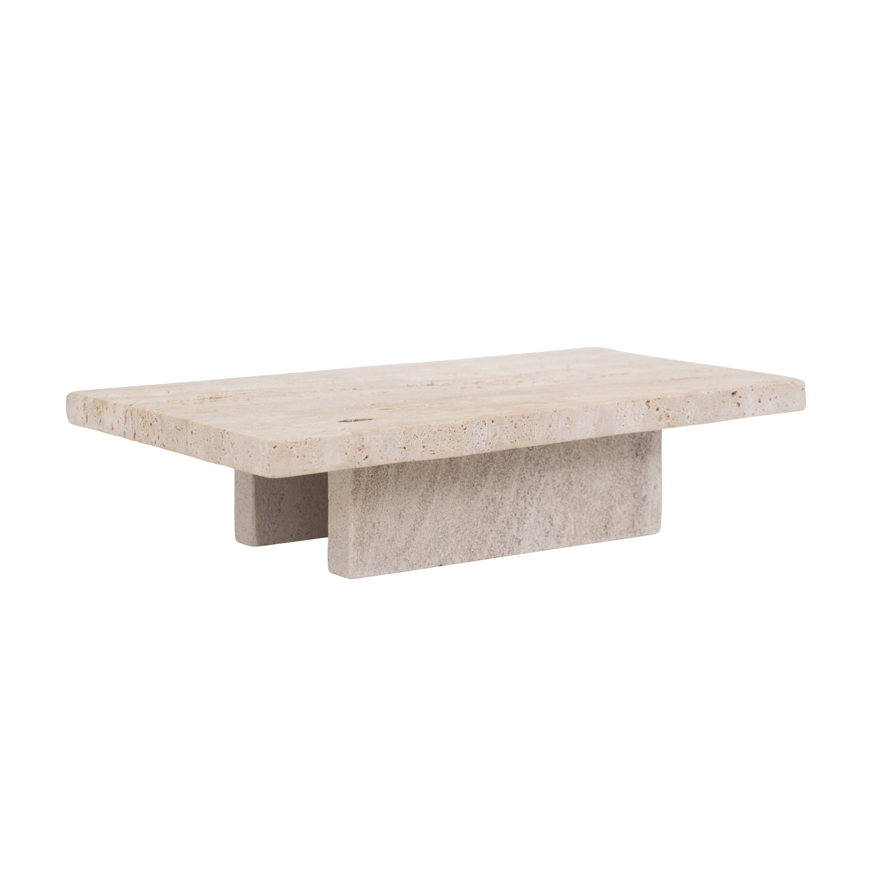 TRAVERTINO table on legs in travertine