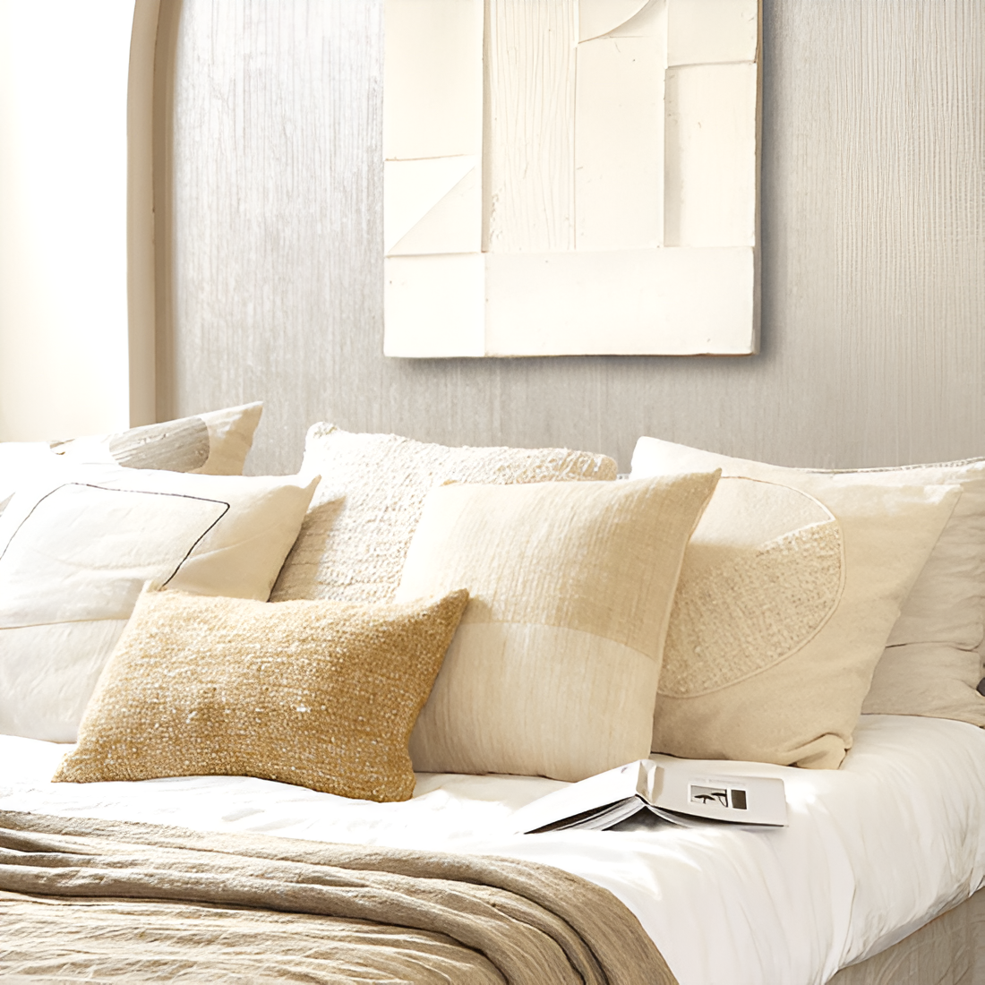 Cream pillow