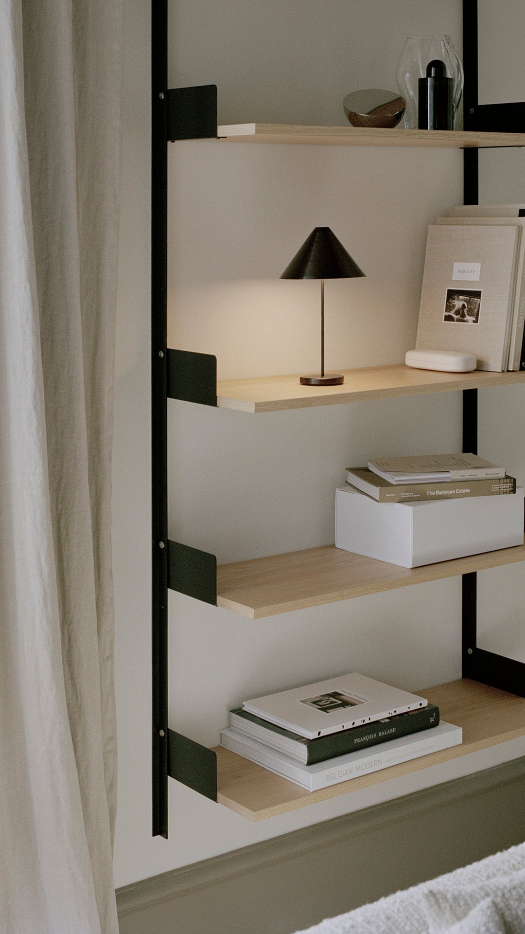 BROLLY BLACK STEEL LAMP LAMP