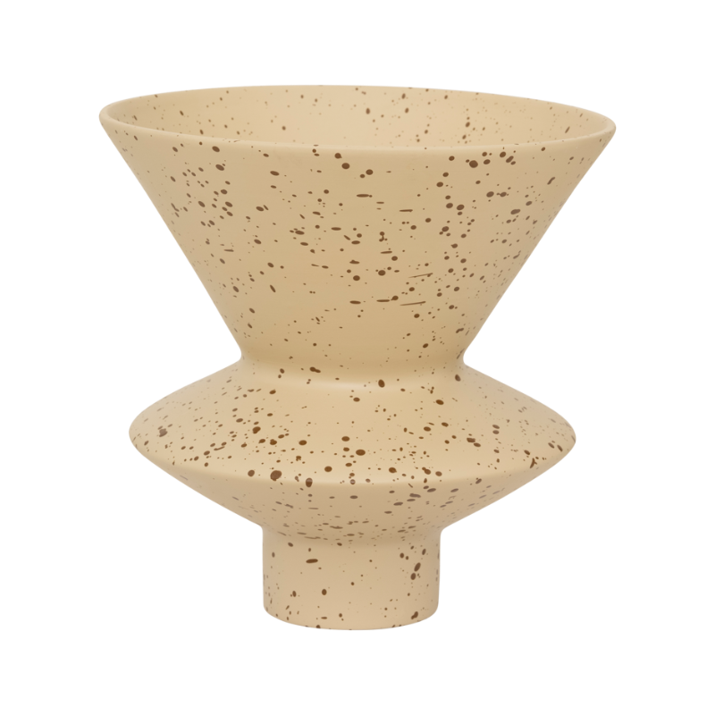 THANDI Beige Ceramic Vase