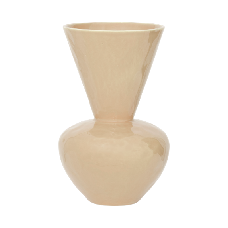 LANGA Beige Ceramic Vase