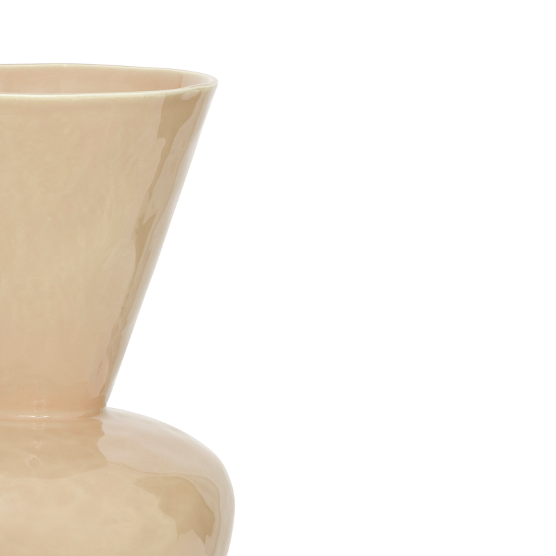 LANGA Beige Ceramic Vase