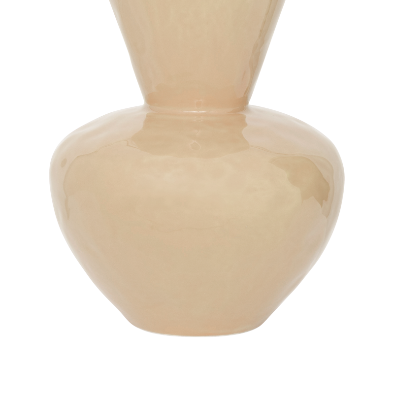 LANGA Beige Ceramic Vase