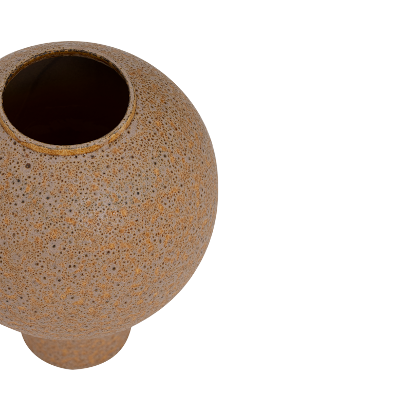 Ceramic Vase AMANZI Brown