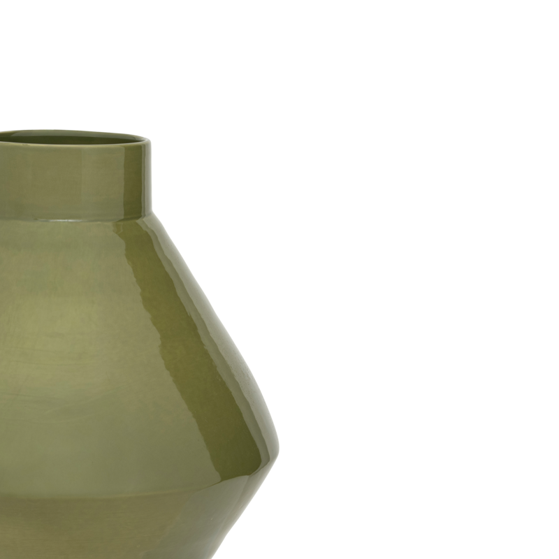 PHILA Green Ceramic Vase