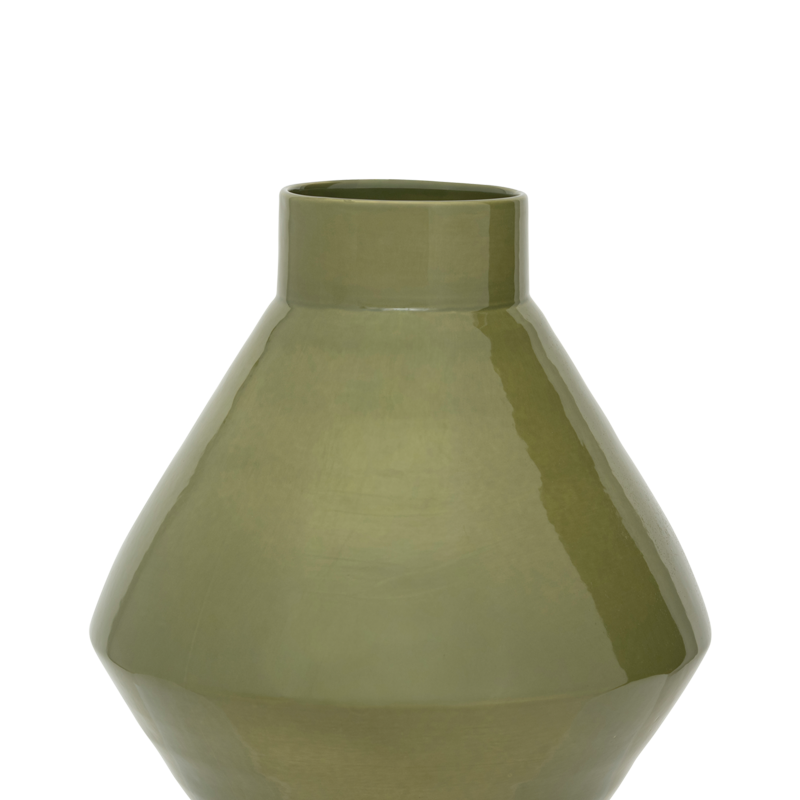 PHILA Green Ceramic Vase