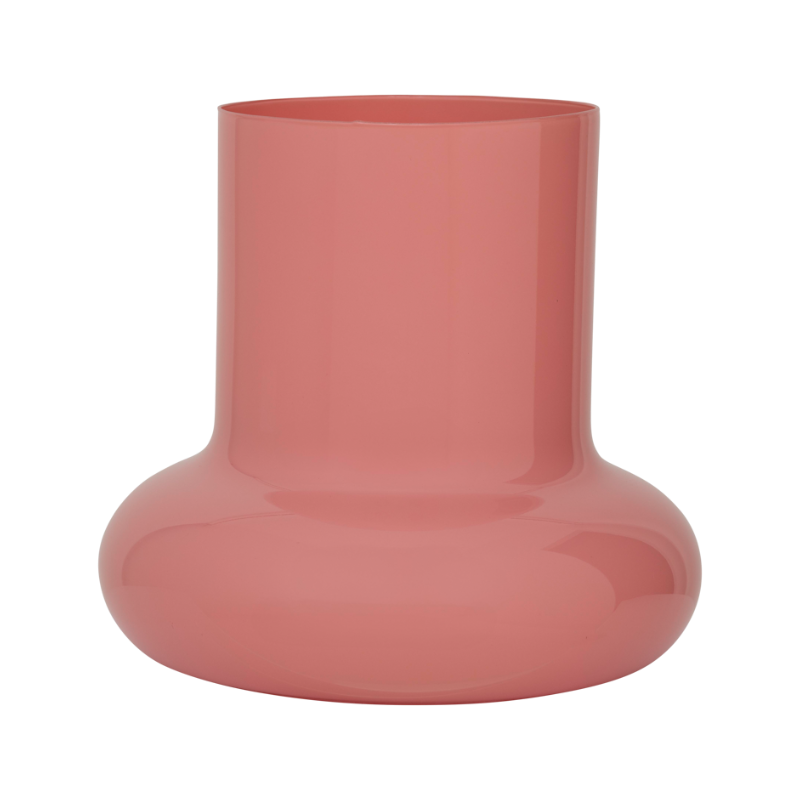 SIPHO Glass Vase in Muted Pink