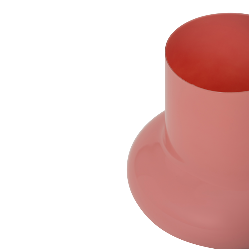 SIPHO Glass Vase in Muted Pink
