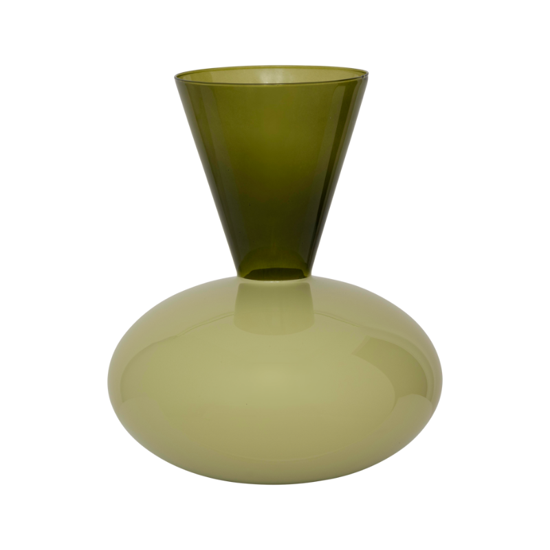ZINHLE Green Glass Vase