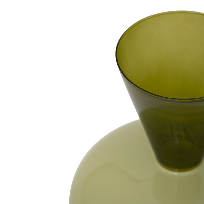 ZINHLE Green Glass Vase