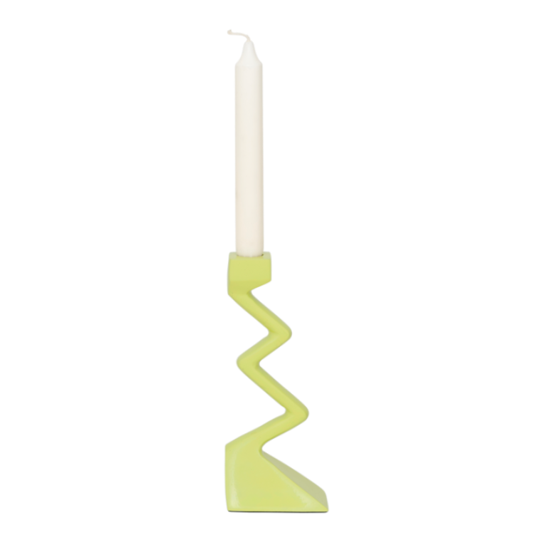 Lime Green SIGSAG Candle Holder