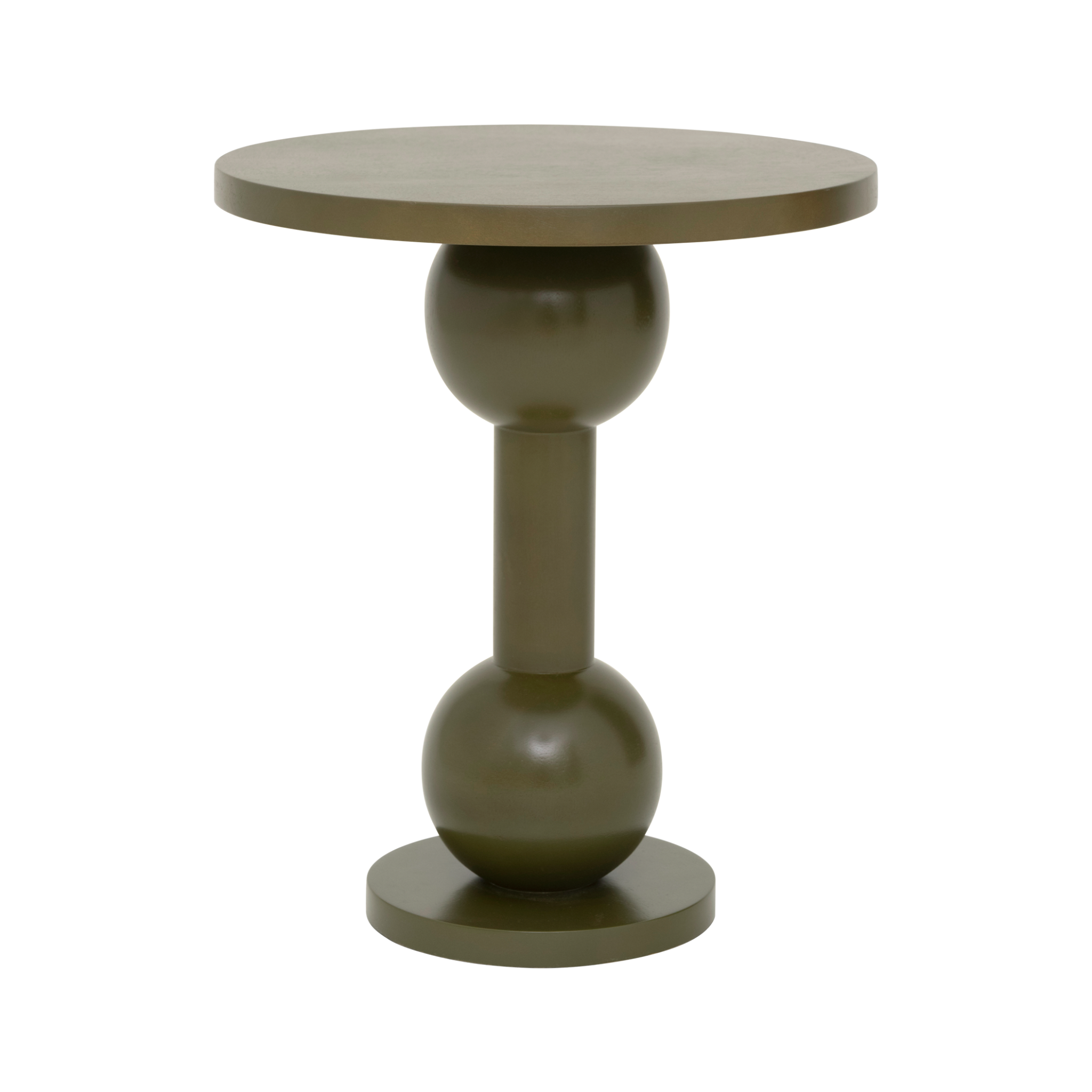 RAMO Side Table Dark Green Mango Wood
