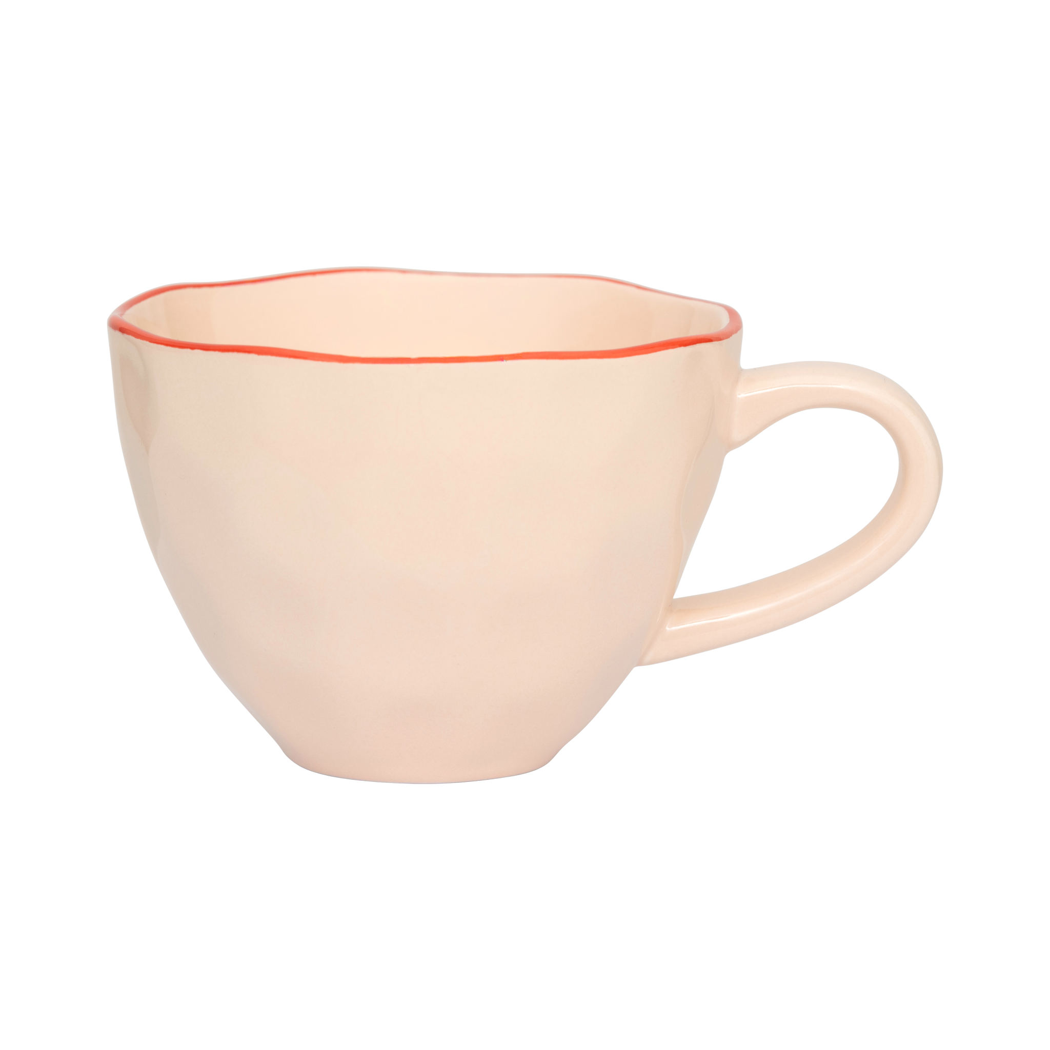 GOOD MORNING pink cappuccino mug