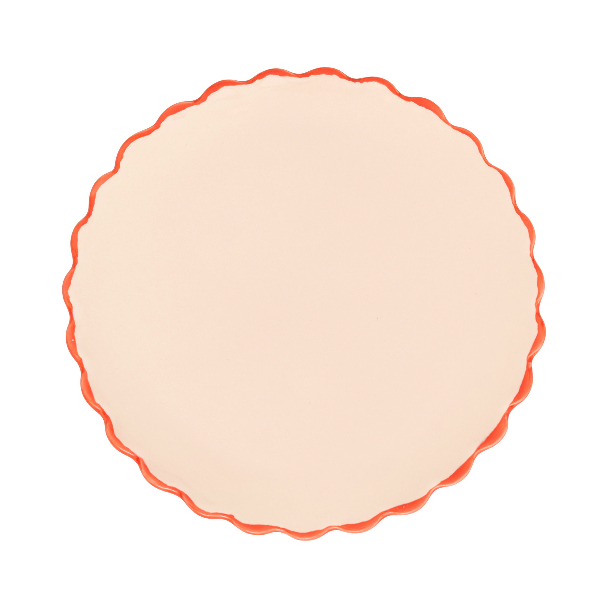 GOOD MORNING dessert plate pink ceramic