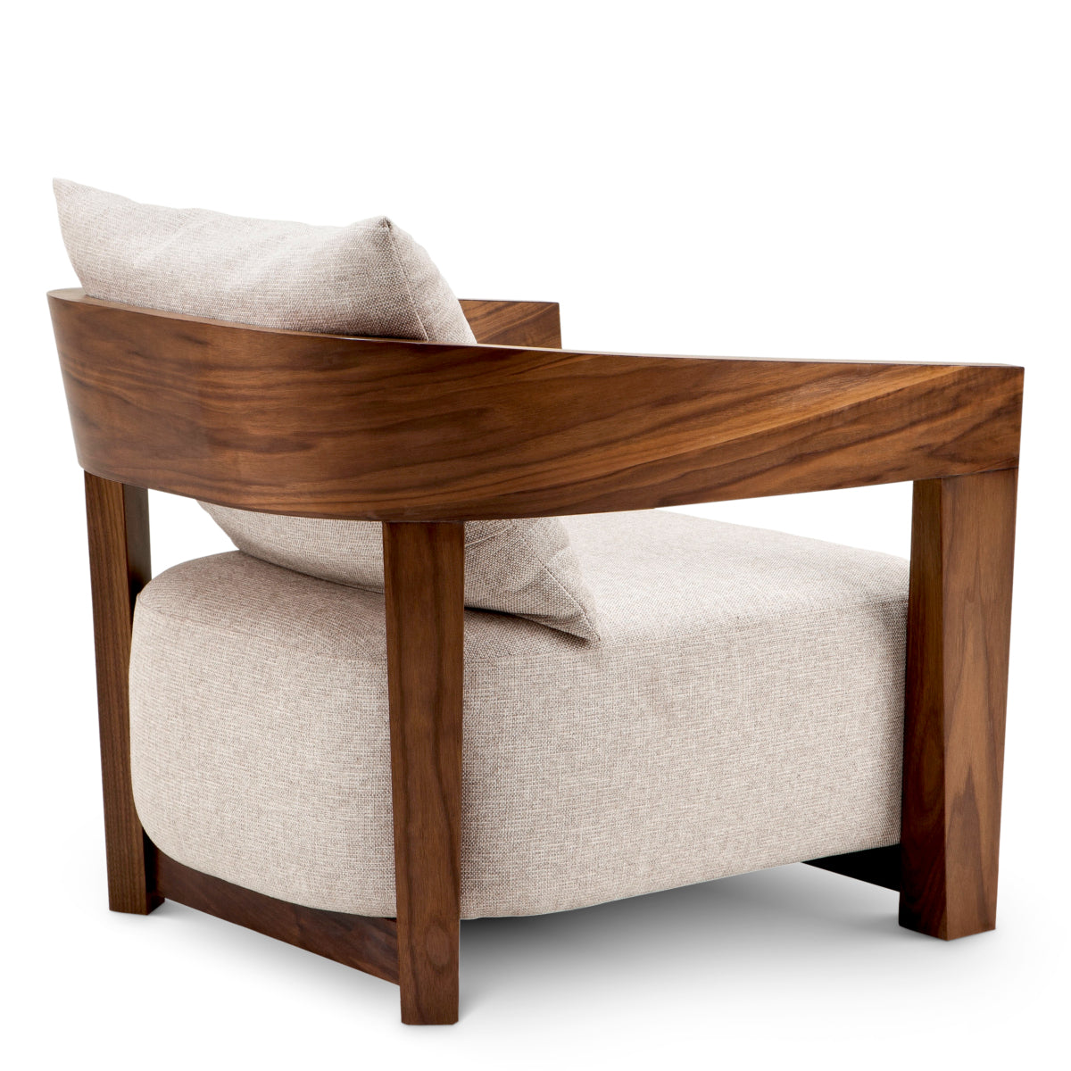 Rubautelli armchair nut veneer