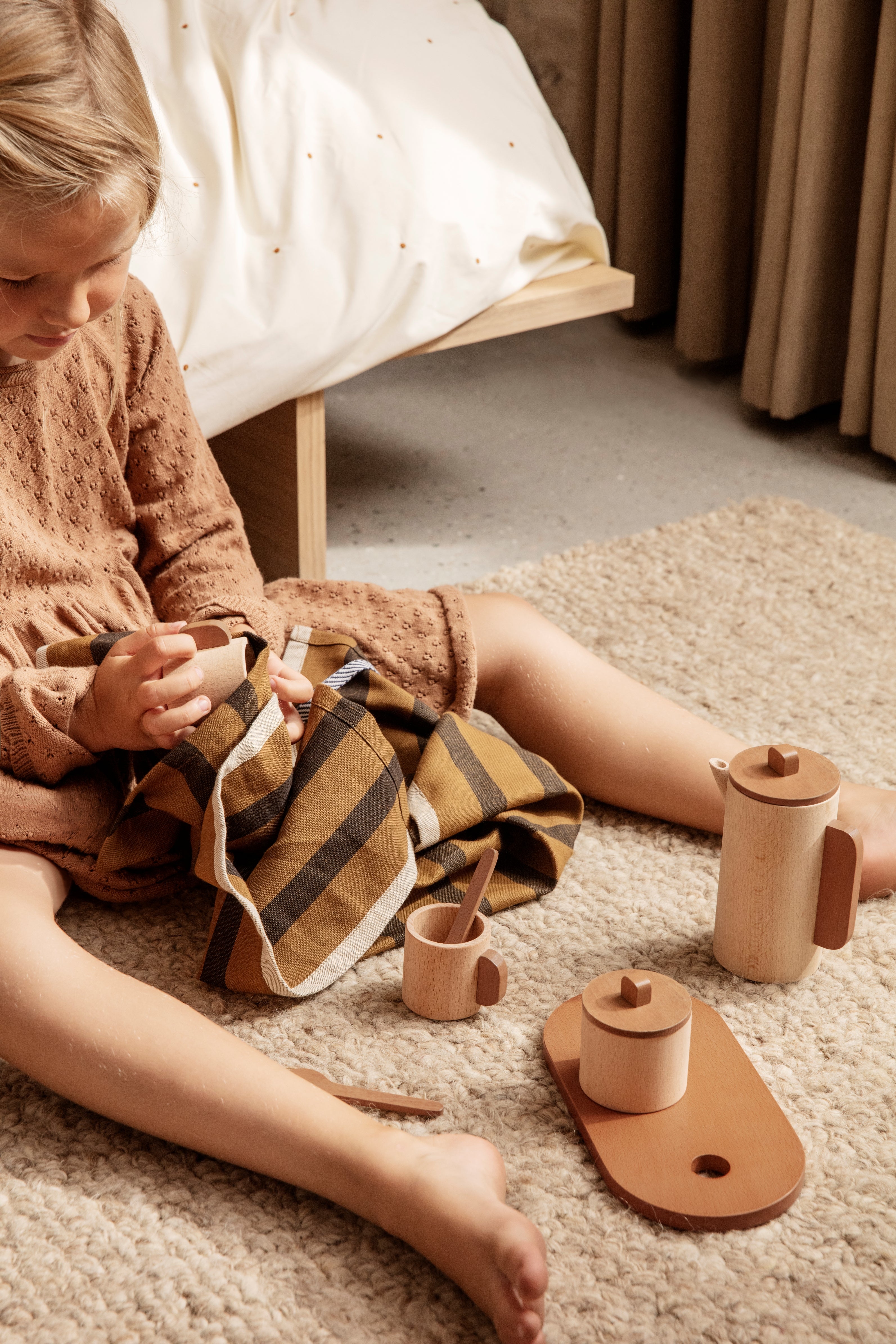Teppich SHADE LOOP hellbeige