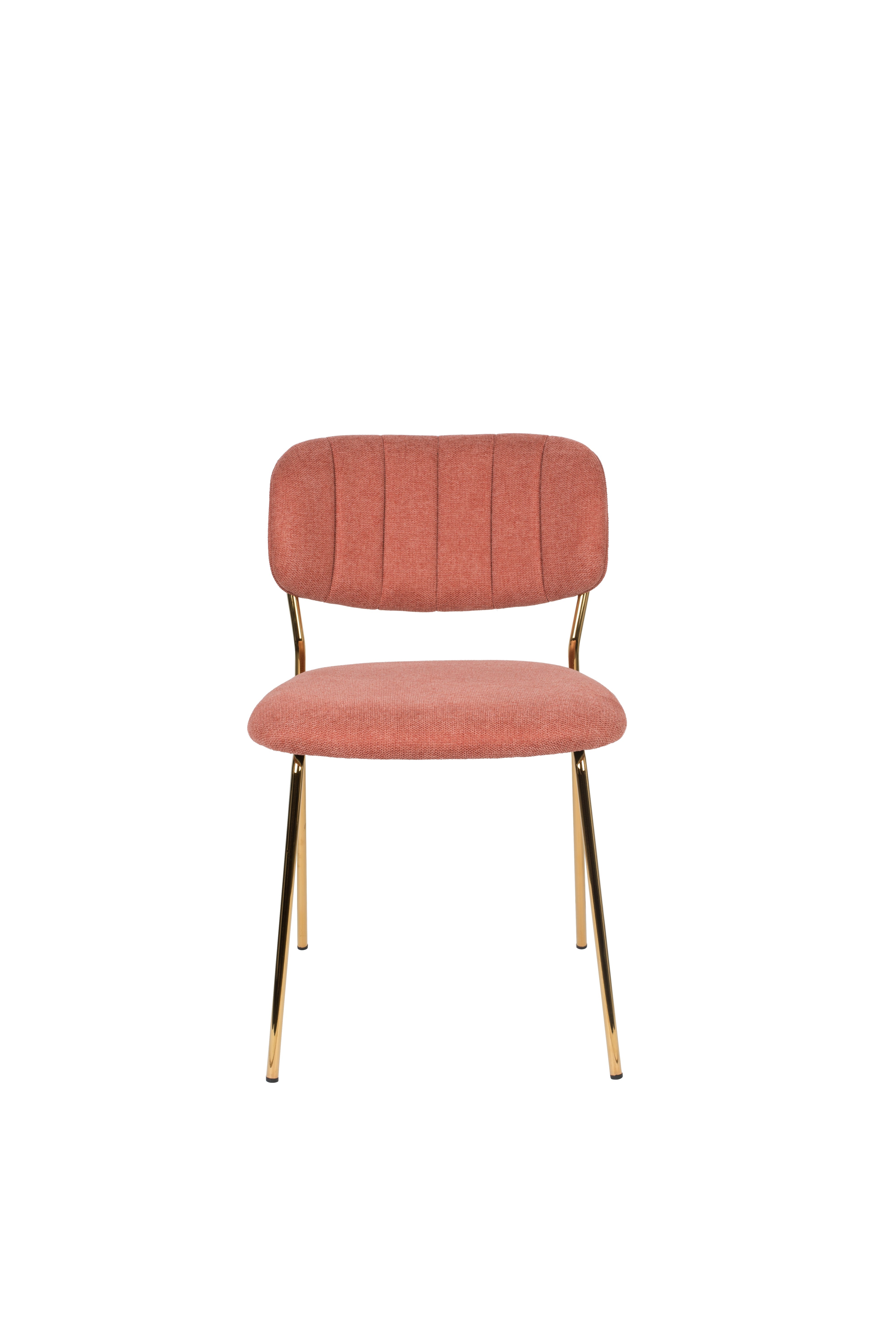 Jolien Pink chair with a golden base