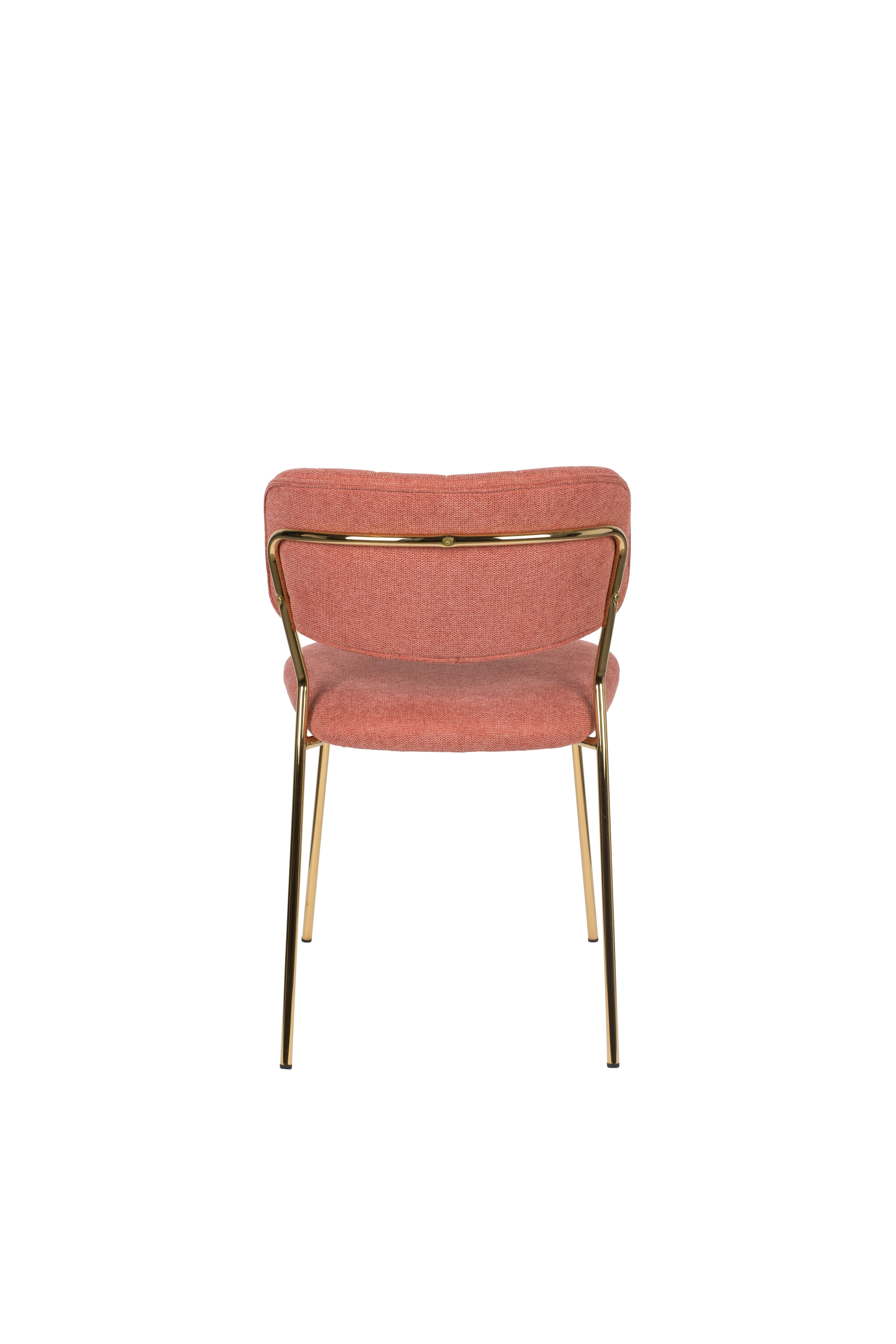 Jolien Pink chair with a golden base