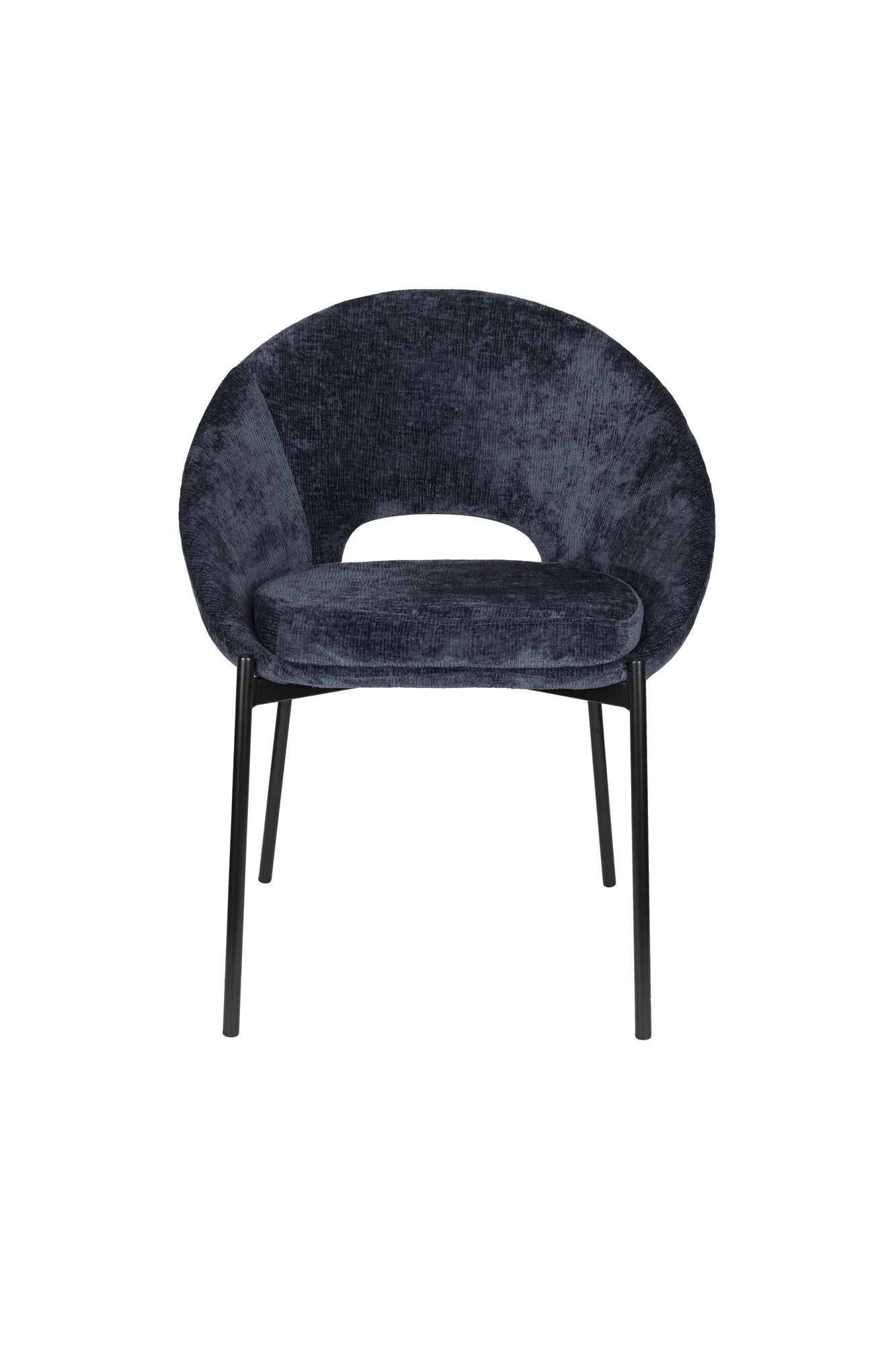 DANDO chair navy blue with black base
