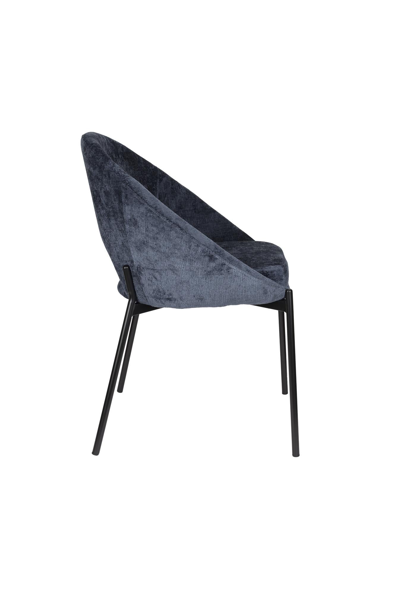 DANDO chair navy blue with black base