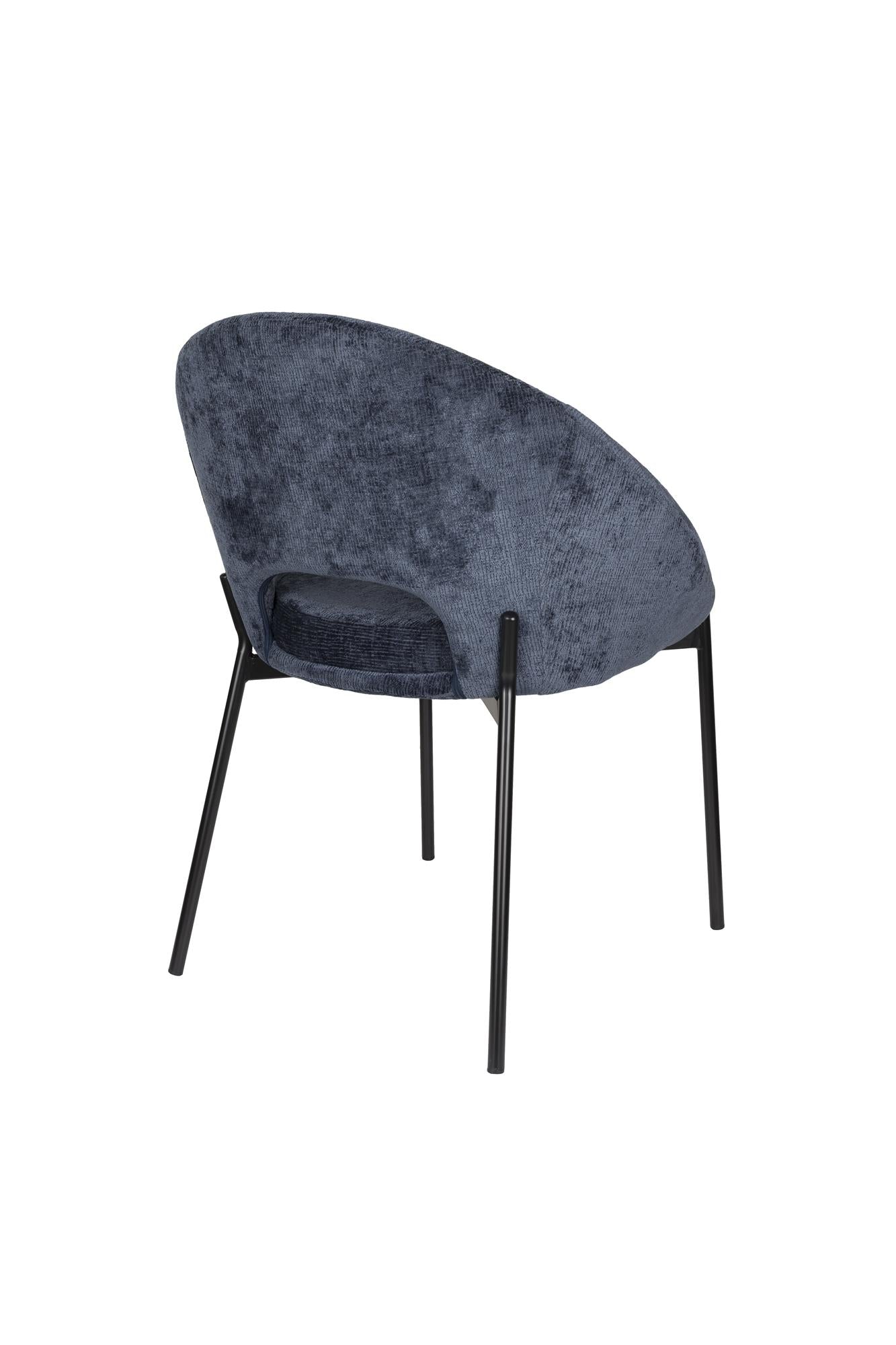 DANDO chair navy blue with black base