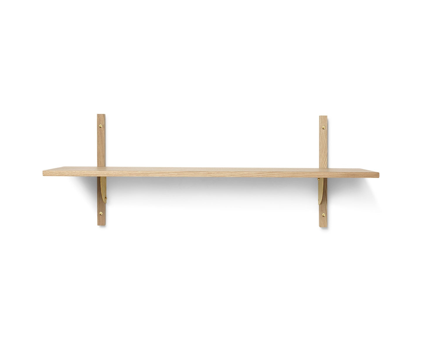 SECTOR WIDE Regal aus Eichenfurnier mit Messing-Finish