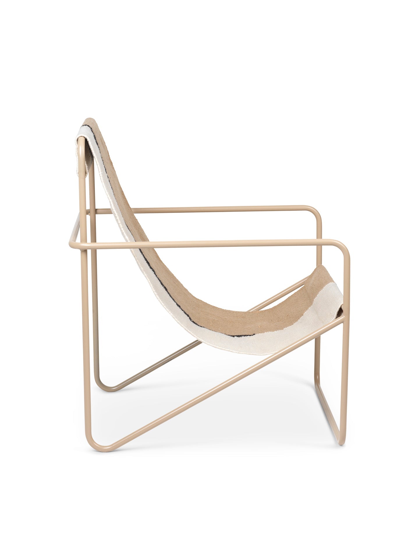 Desert cream-beige garden chair with a beige base