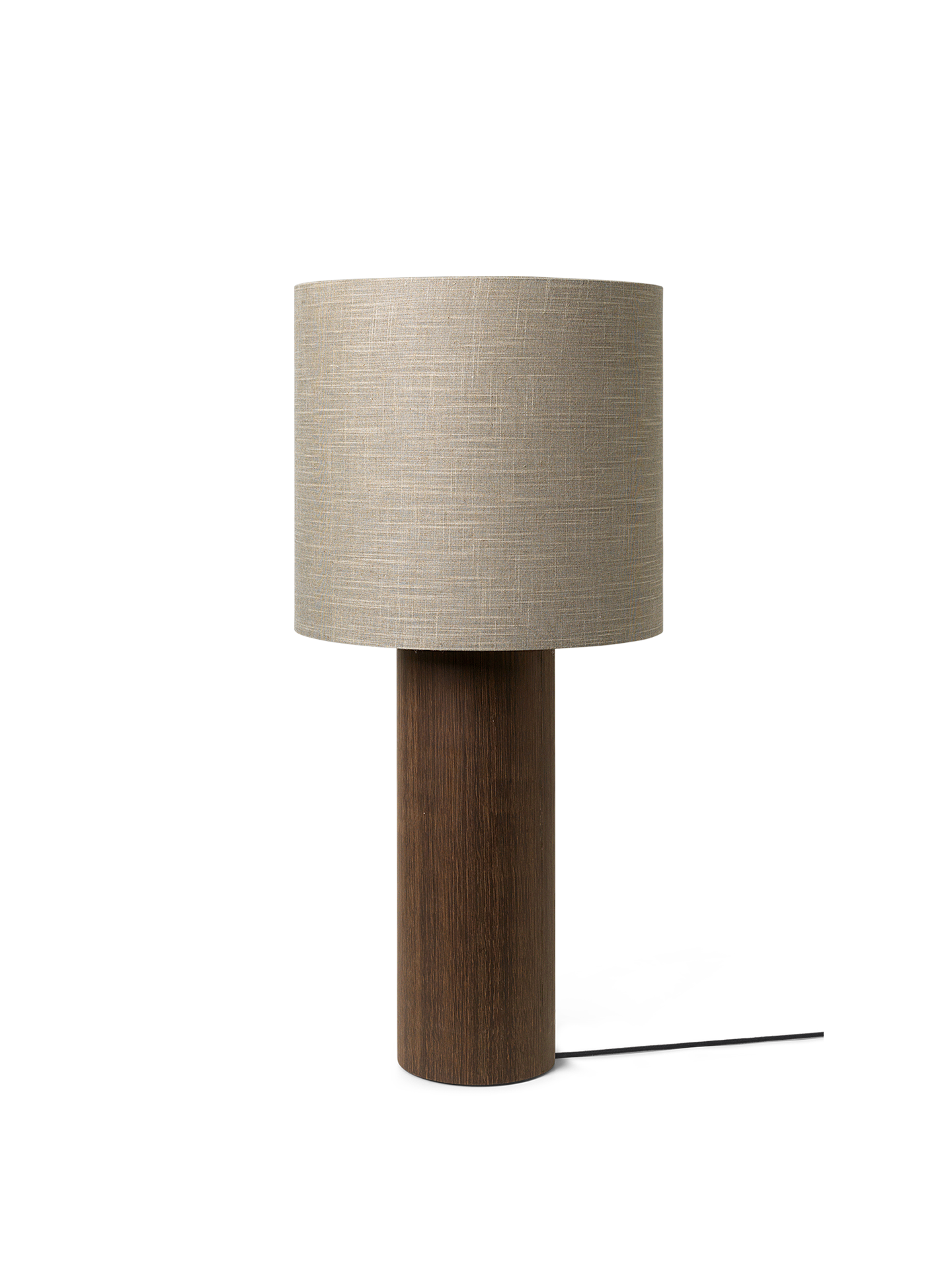 Basis -Stofflampenposten -Eichenfurnier