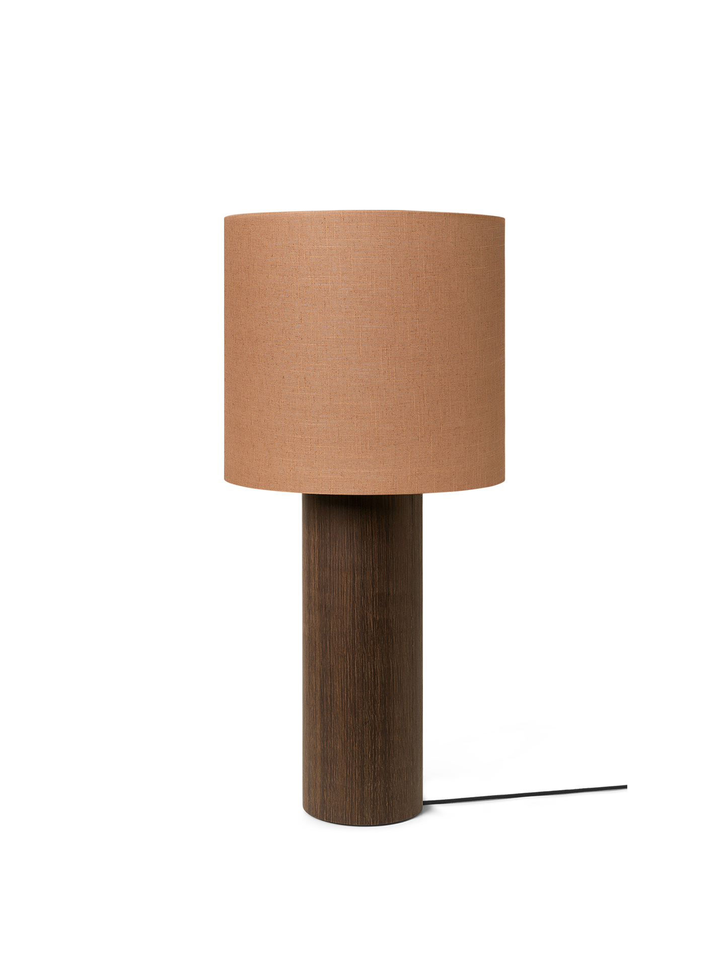Basis -Stofflampenposten -Eichenfurnier