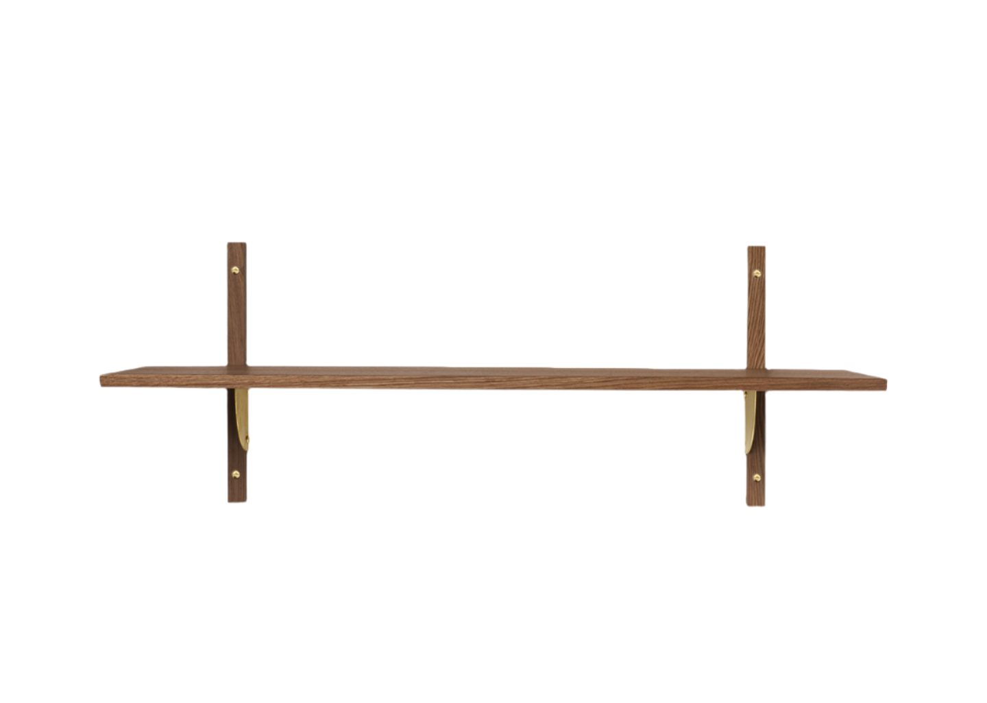 SECTOR WIDE shelf in smoked oak veneer