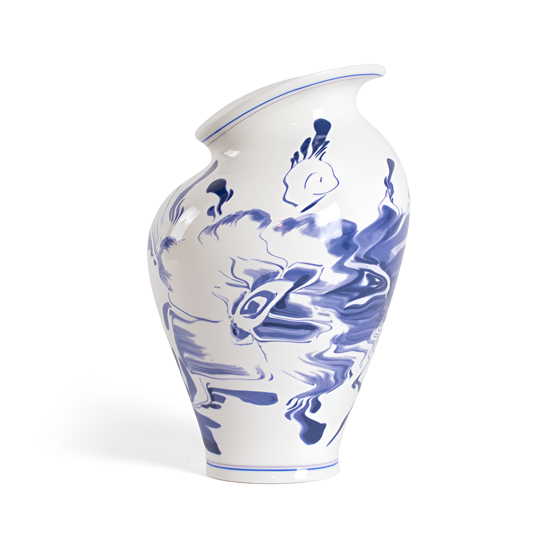 CLASSICS ON ACID Vase - FLORAL DELFT weißes Porzellan